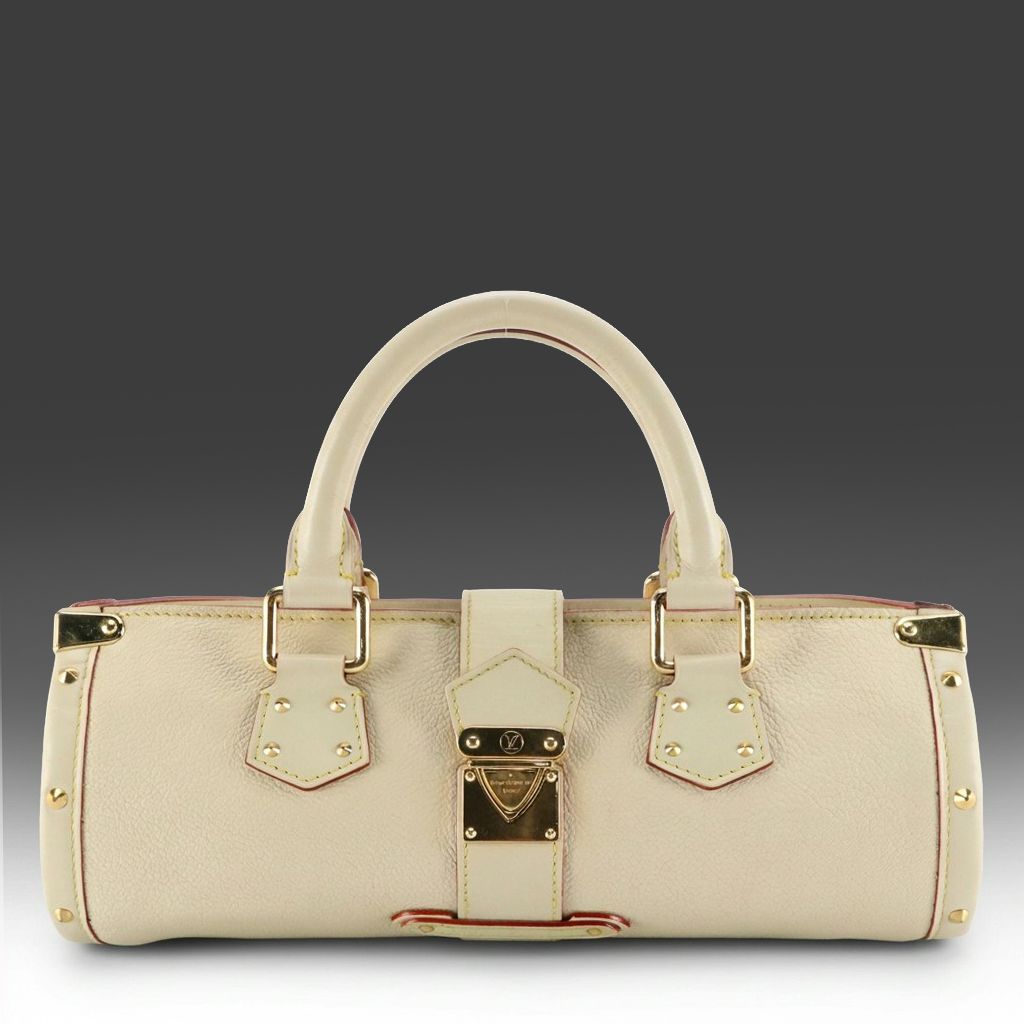 Louis Vuitton L'Epanoui Handbag in Ivory Suhali and Smooth Calfskin Leather