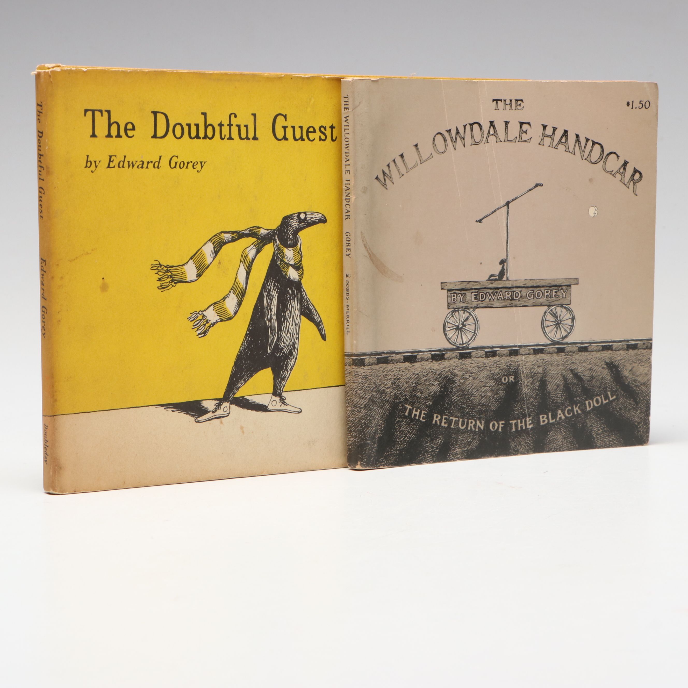 First Edition "The Doubtful Guest" with "The Willowdale Handcar" by Edward Gorey