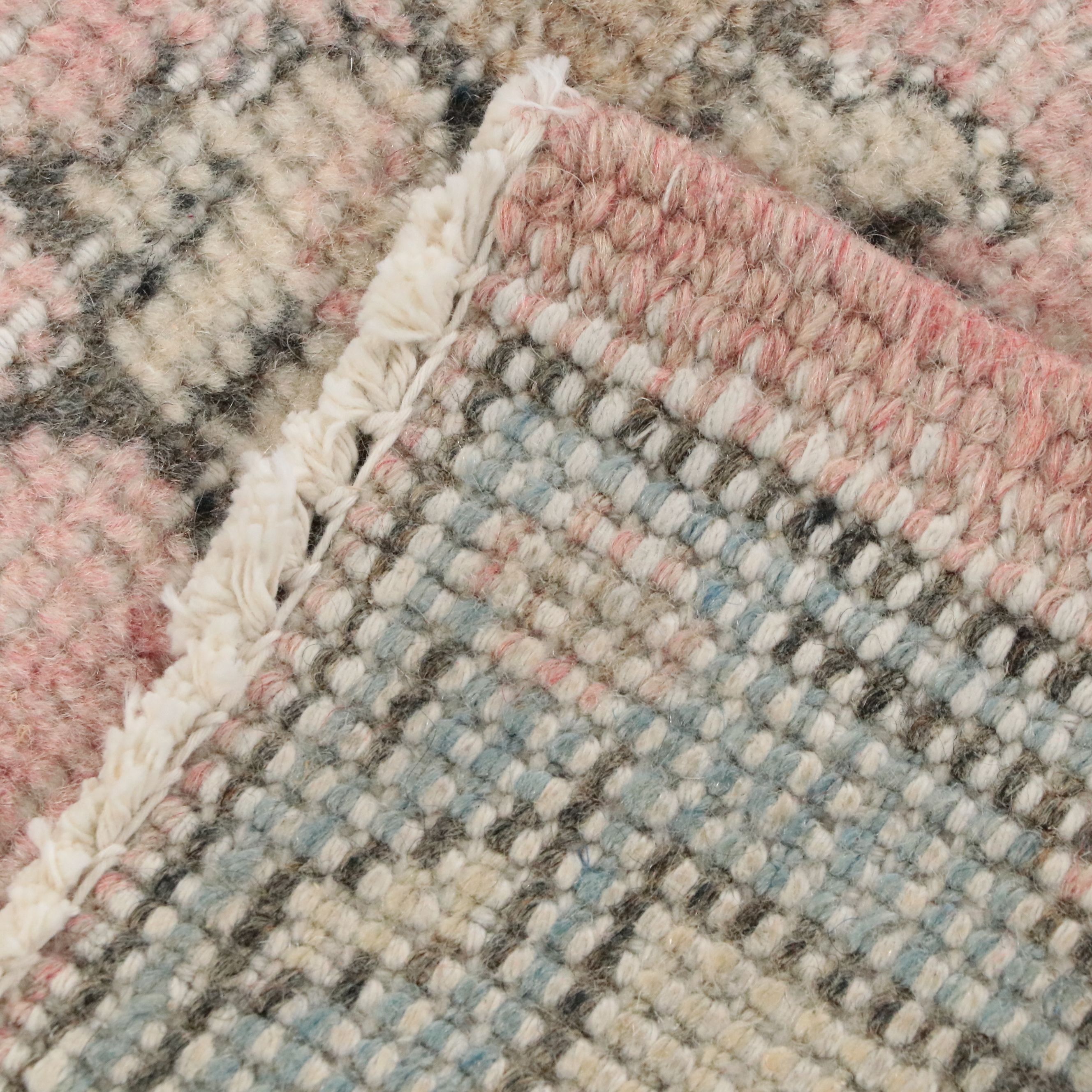 3'11 x 8'9 Hand-Knotted Turkish Oushak Style Area Rug