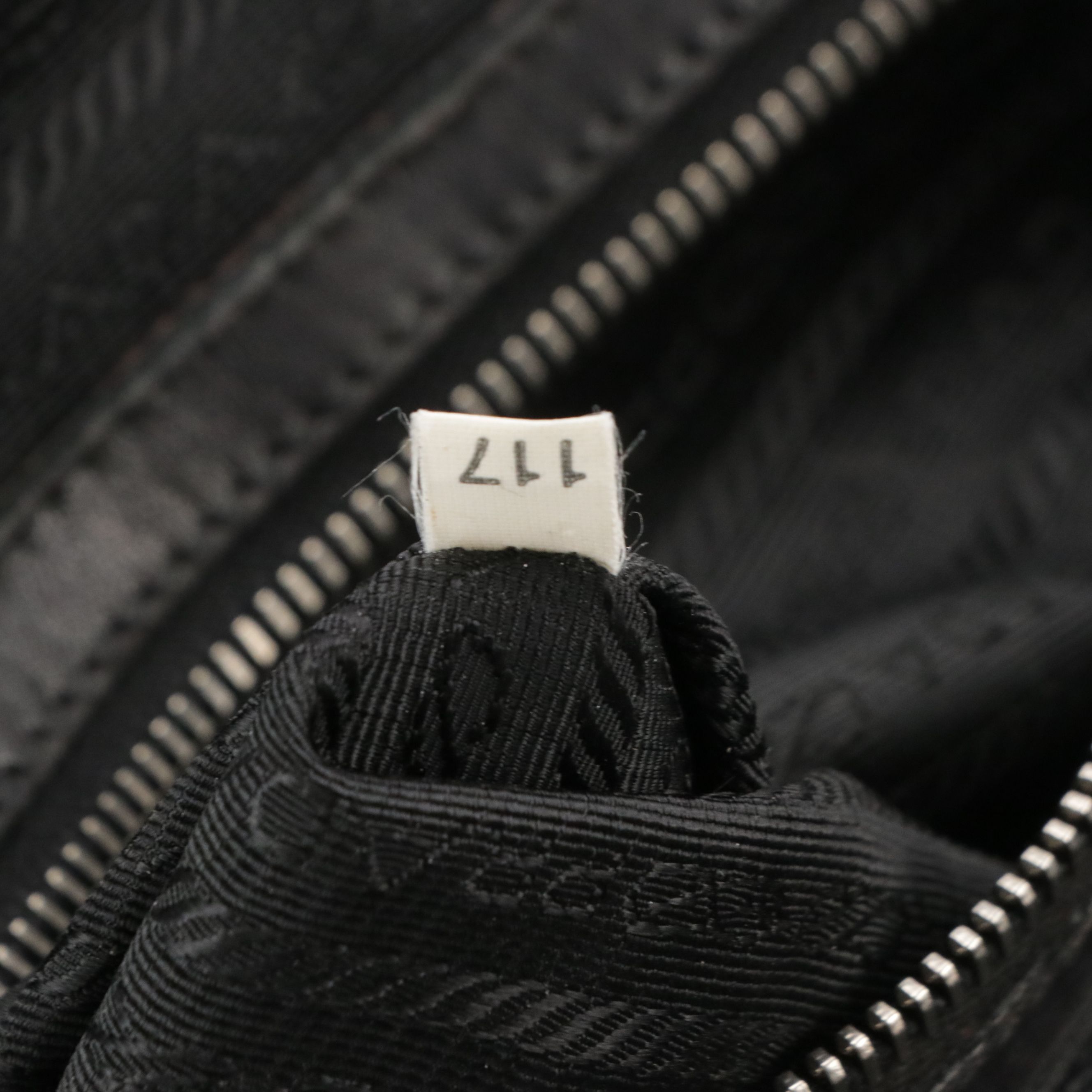 Prada Black Gaufre Tessuto Nylon and Leather Tote Bag with Braided Strap