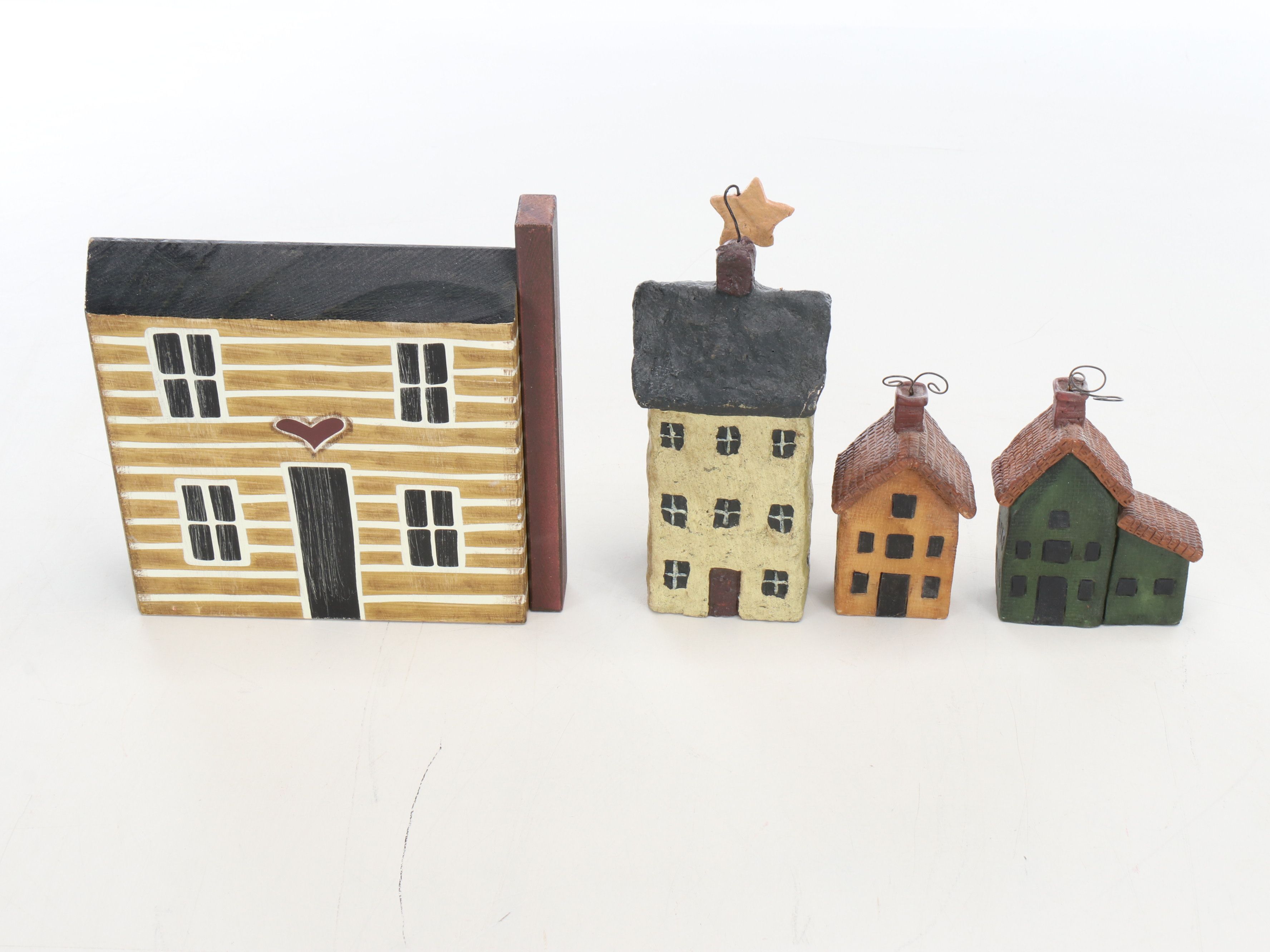 Framed Embroidery, Iron Candleholders and More Folk Art Home Décor