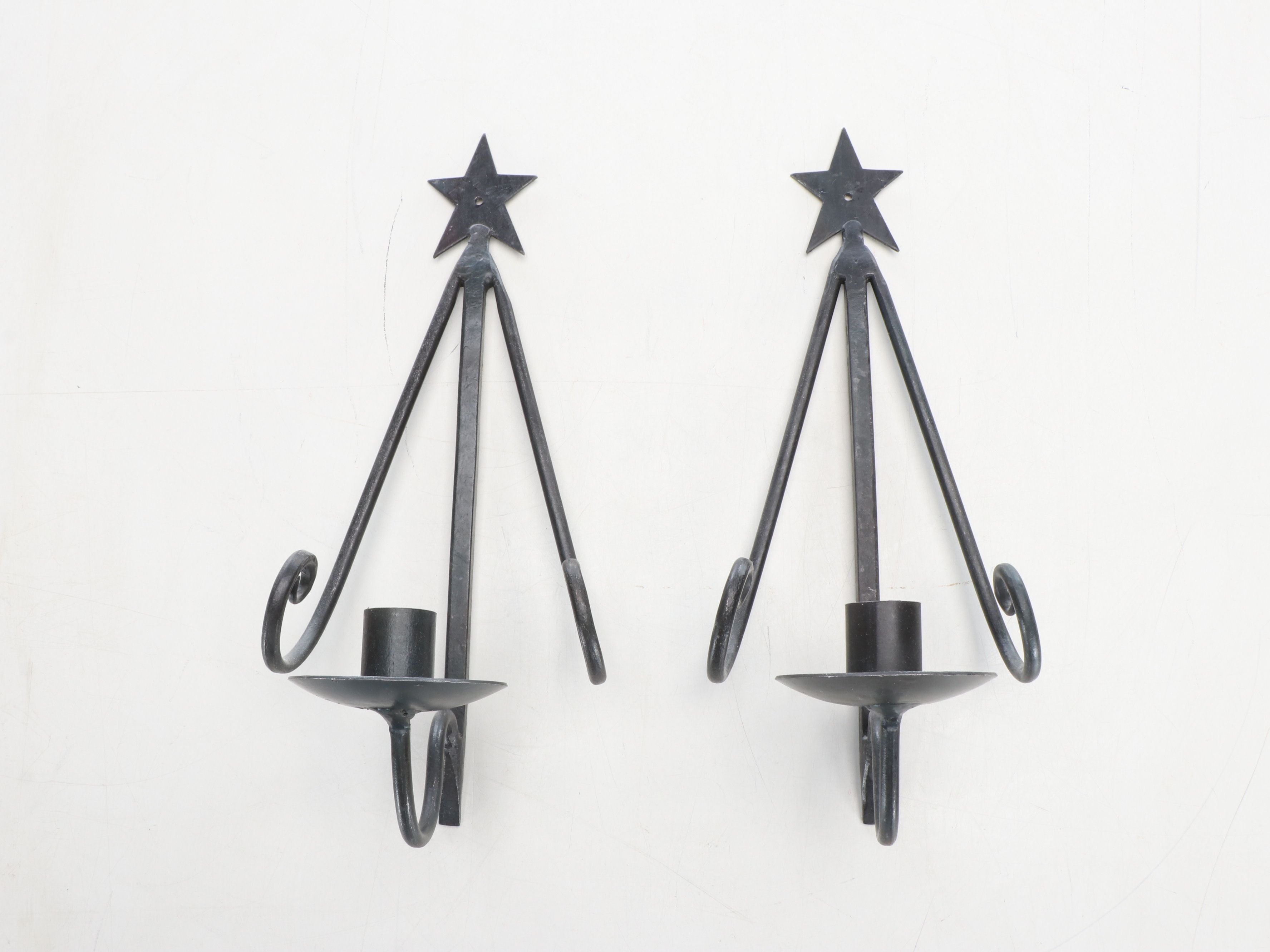 Framed Embroidery, Iron Candleholders and More Folk Art Home Décor