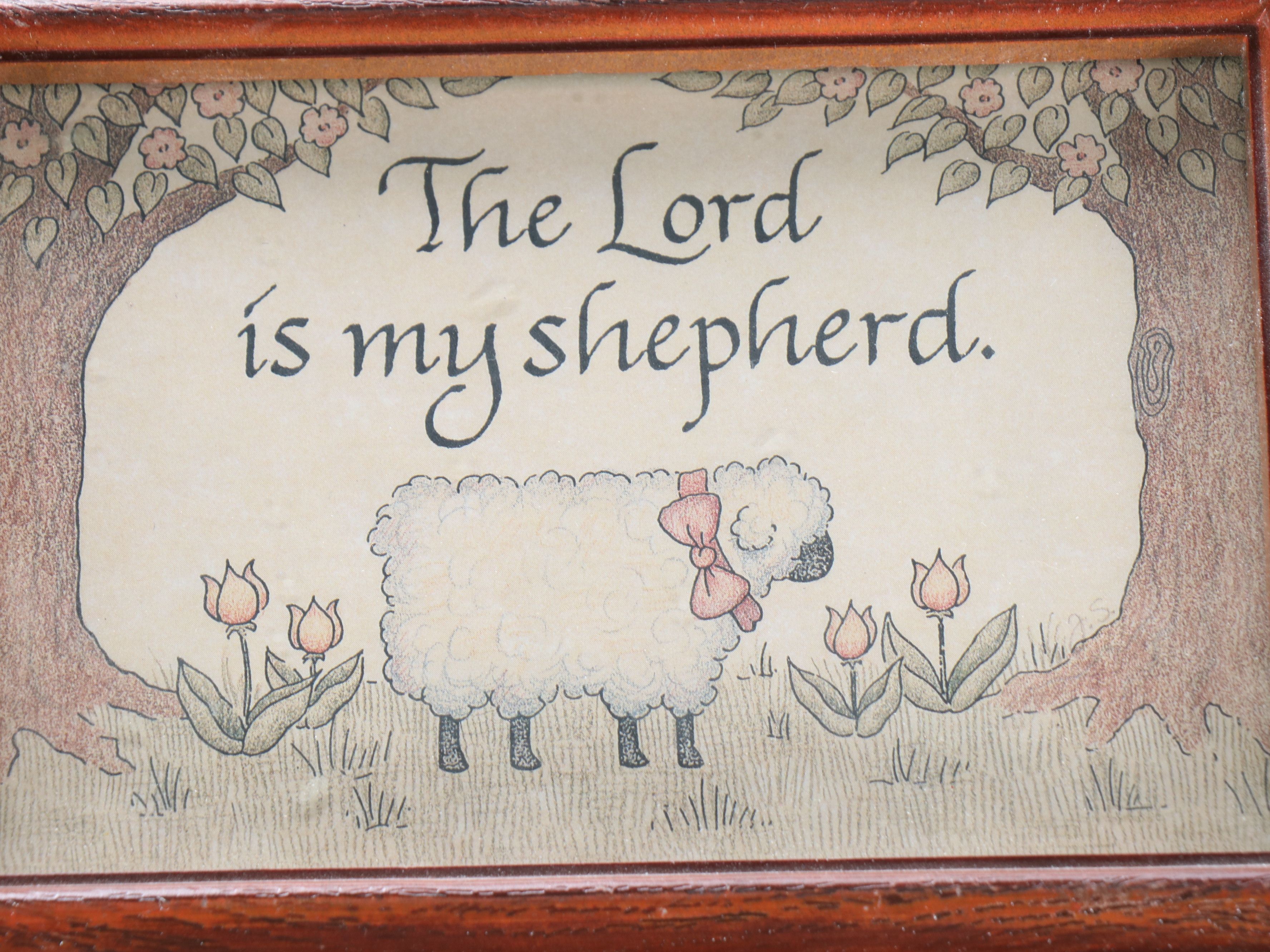 Framed Embroidery, Iron Candleholders and More Folk Art Home Décor