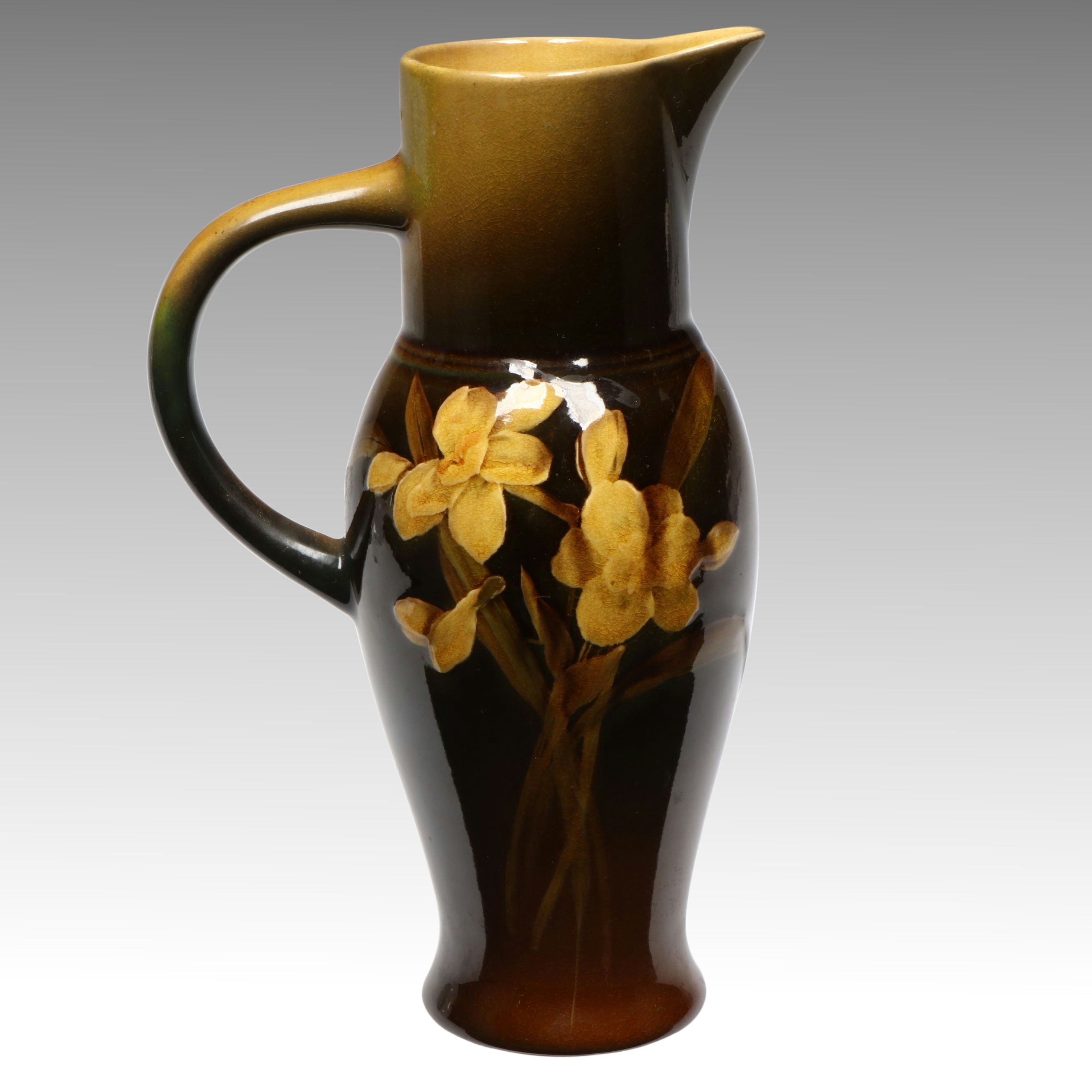 Elizabeth Neave Lincoln for Rookwood Pottery Standard Glaze Pitcher, 1894