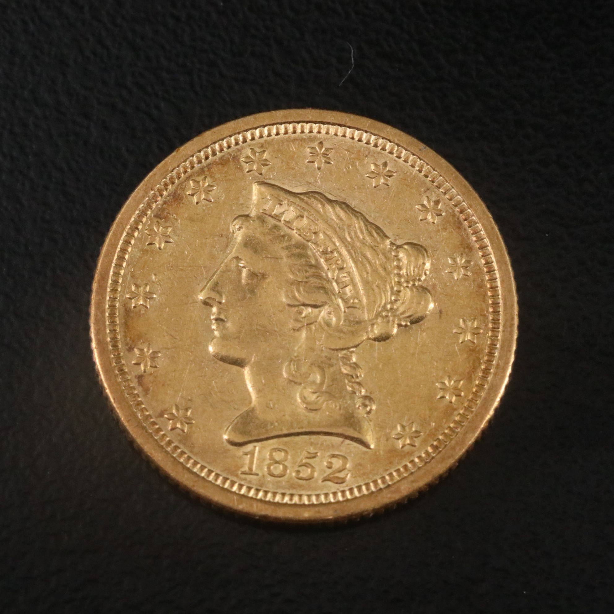 1852-O U.S.Liberty Two and One Half Dollar Gold Coin