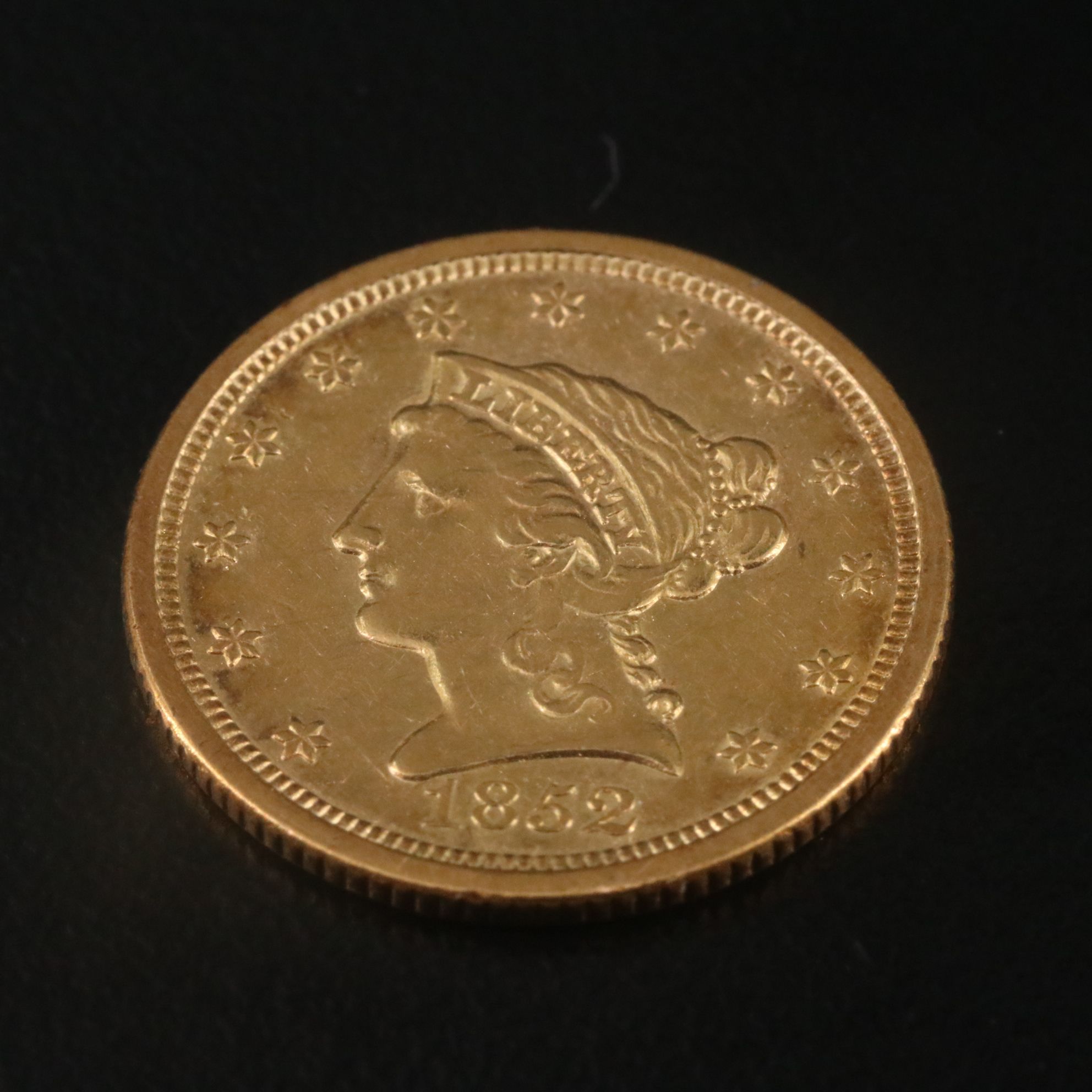 1852-O U.S.Liberty Two and One Half Dollar Gold Coin