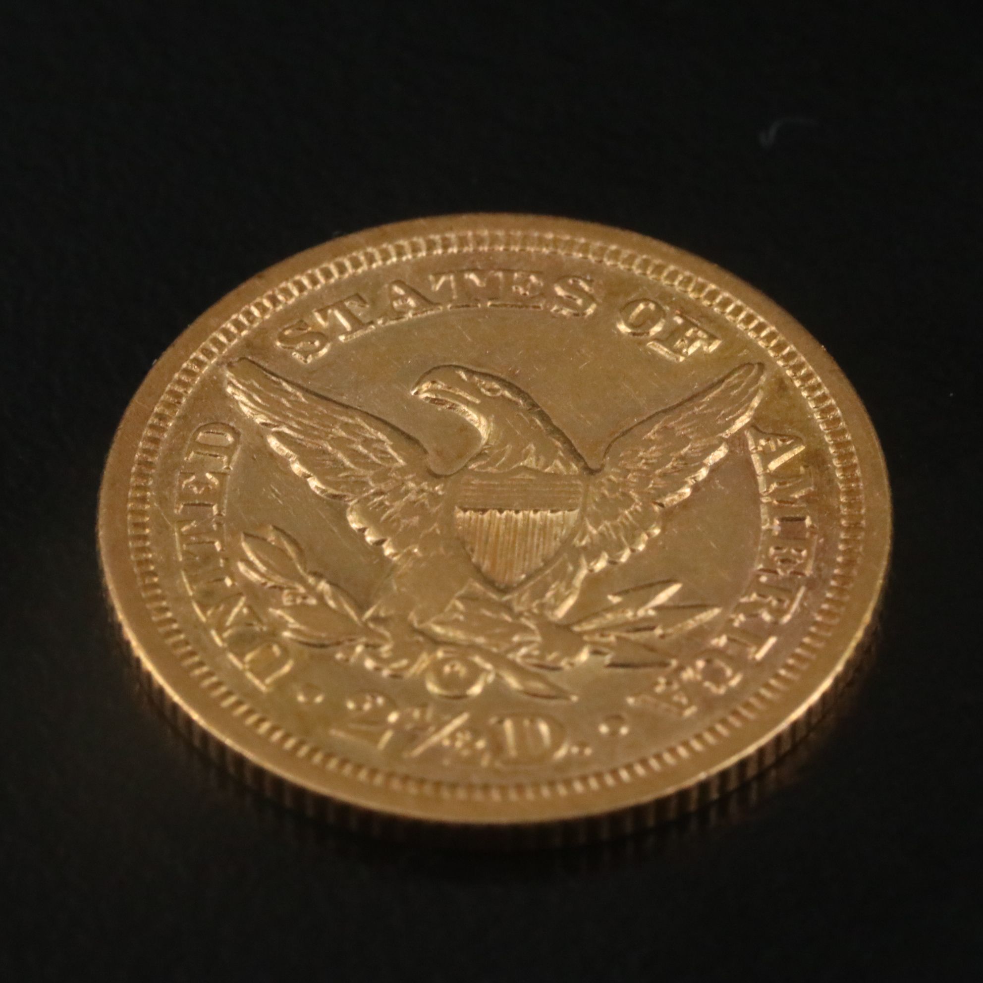 1852-O U.S.Liberty Two and One Half Dollar Gold Coin