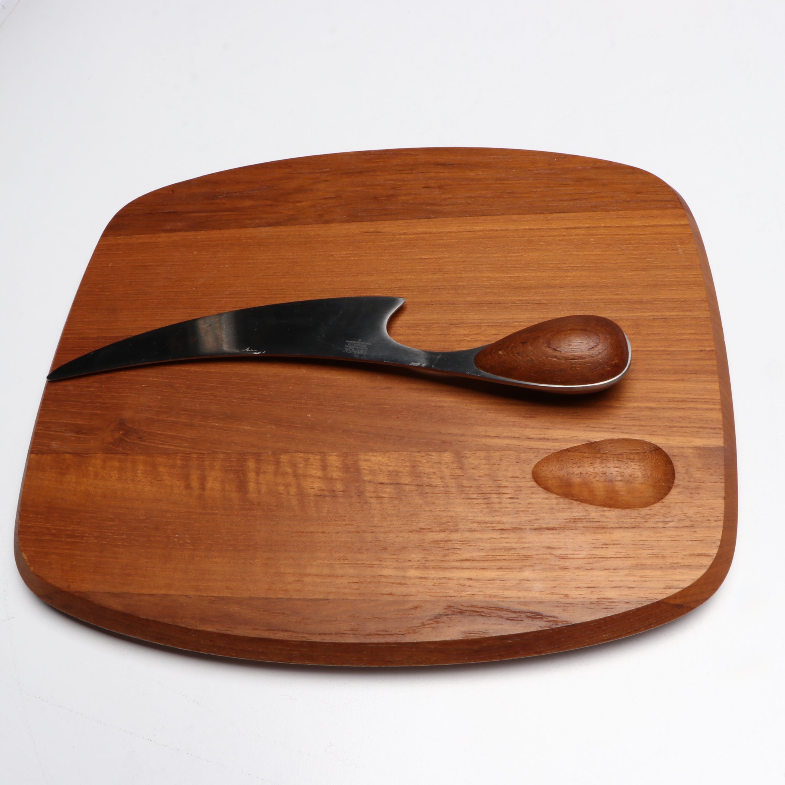 Dansk Wooden Cheese Board and Knife with More Wooden Serveware