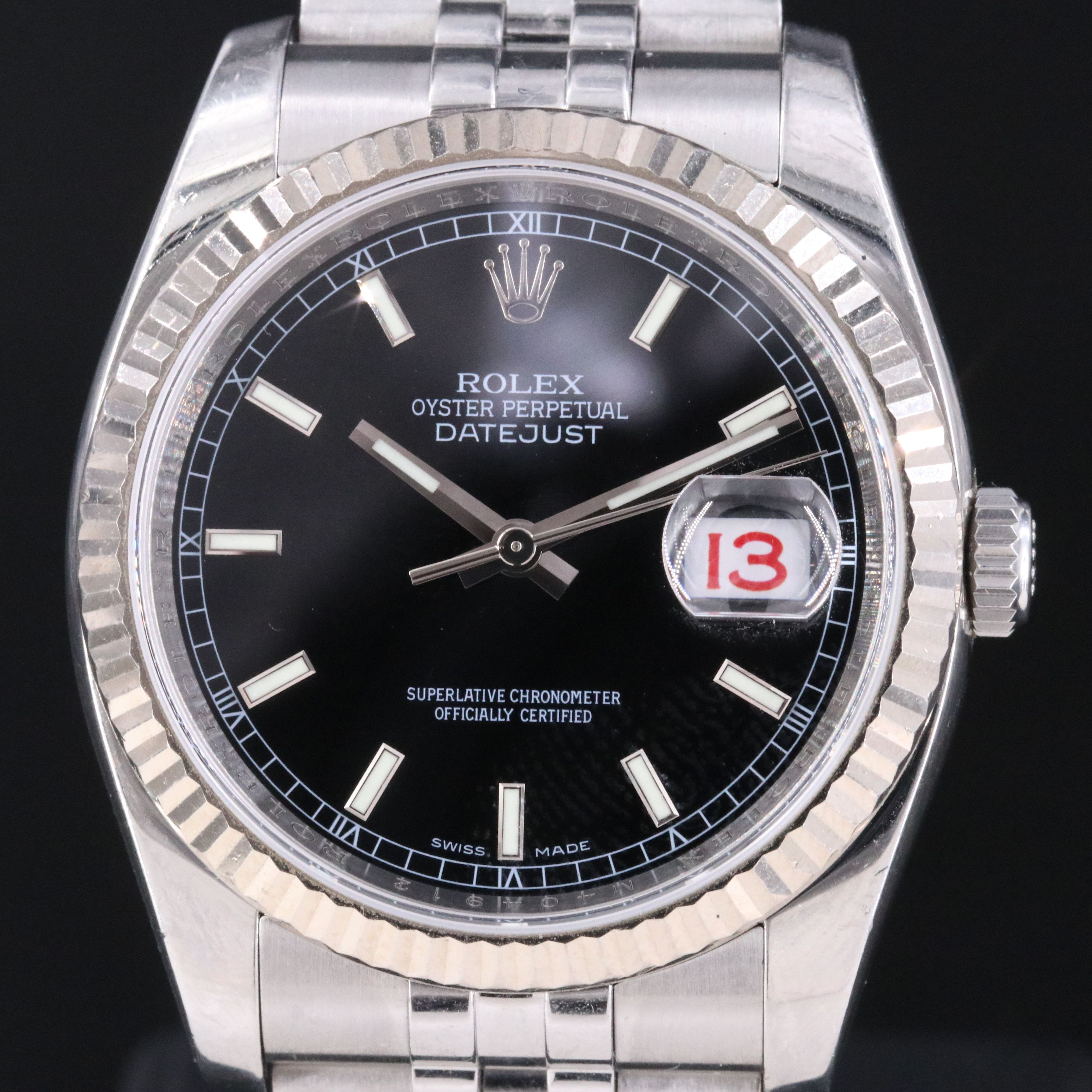 2007 Rolex Datejust Roulette Wheel Datejust Watch Ref. 116234 Watch