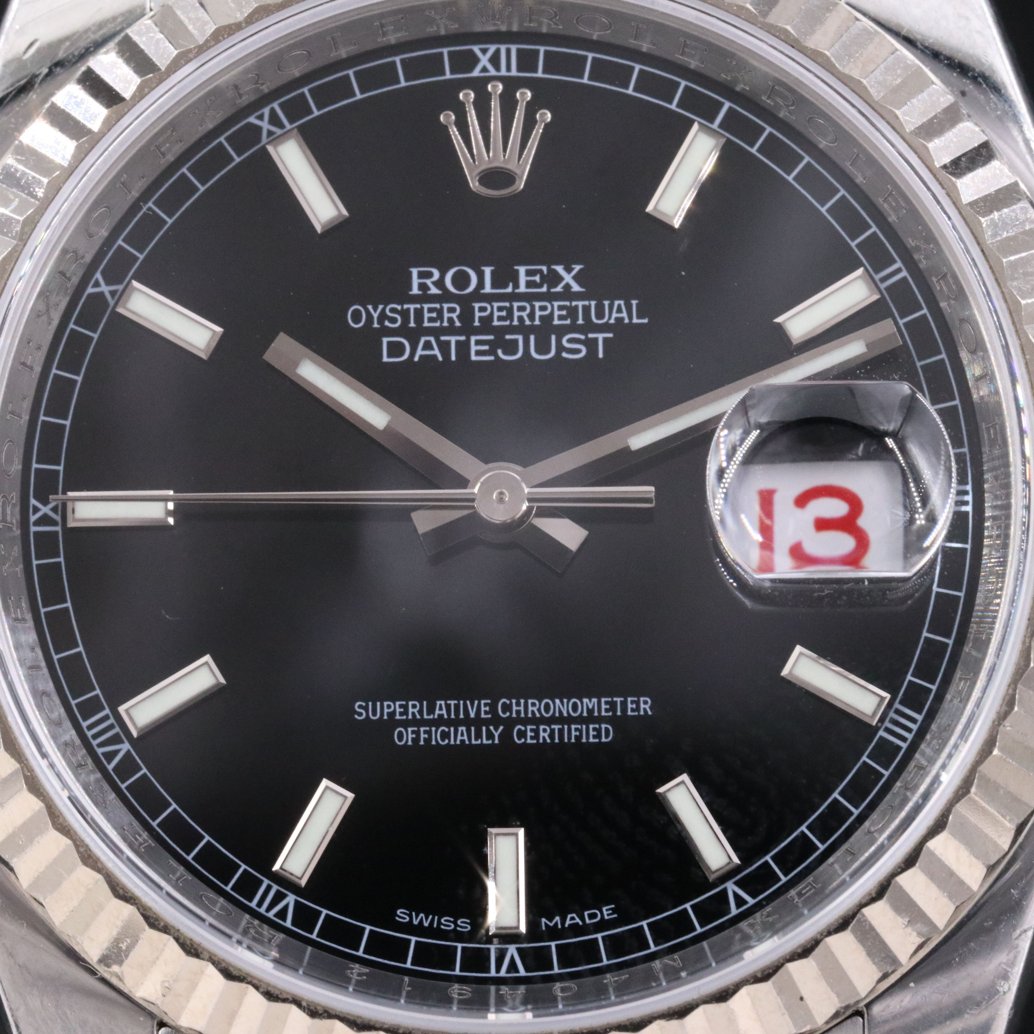 2007 Rolex Datejust Roulette Wheel Datejust Watch Ref. 116234 Watch