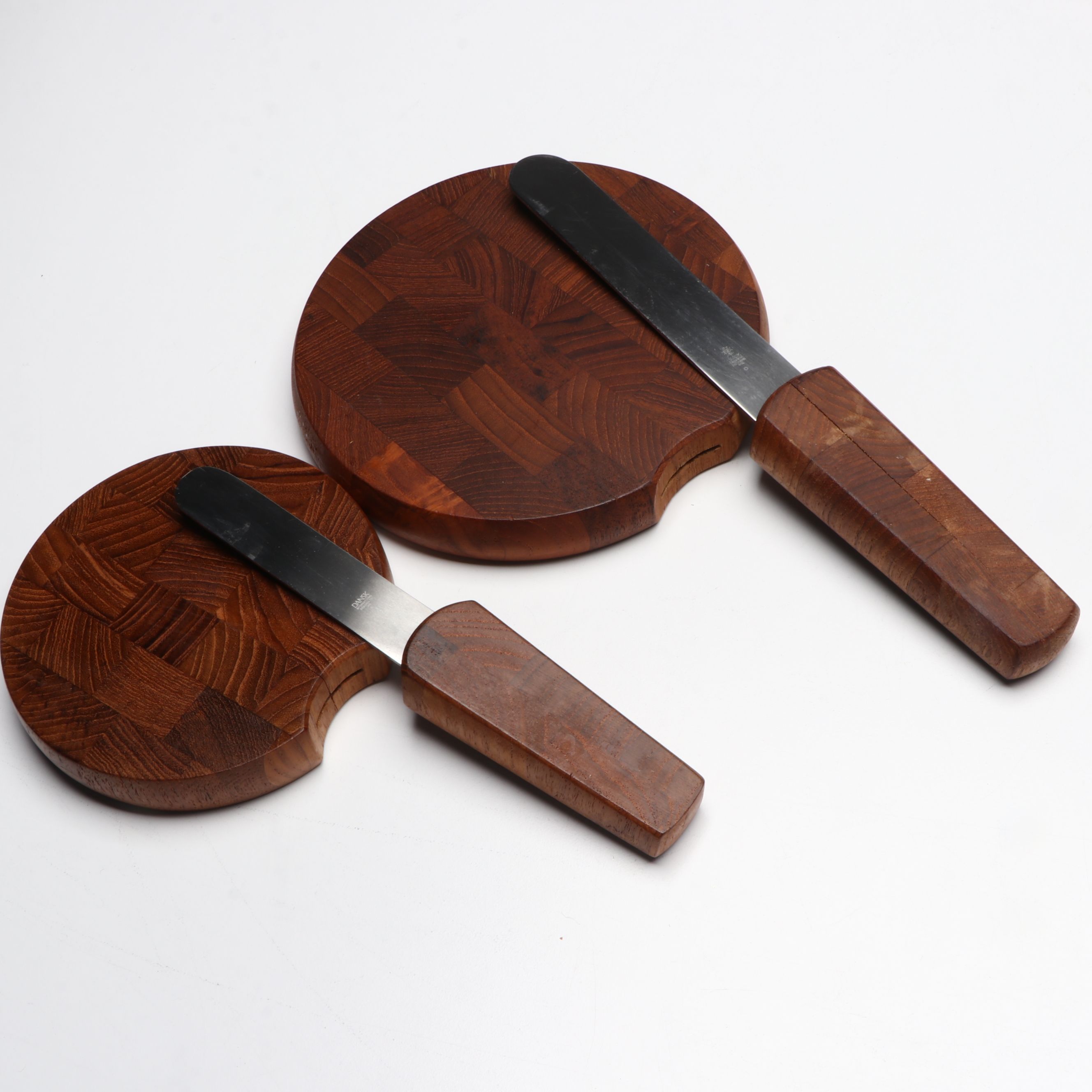 Dansk Wooden Cheese Board and Knife with More Wooden Serveware