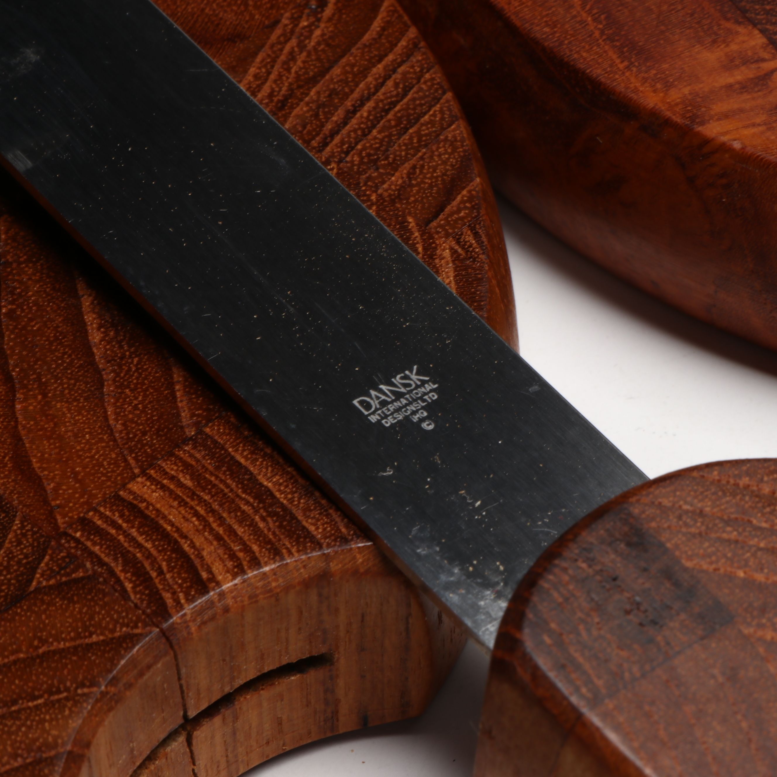 Dansk Wooden Cheese Board and Knife with More Wooden Serveware