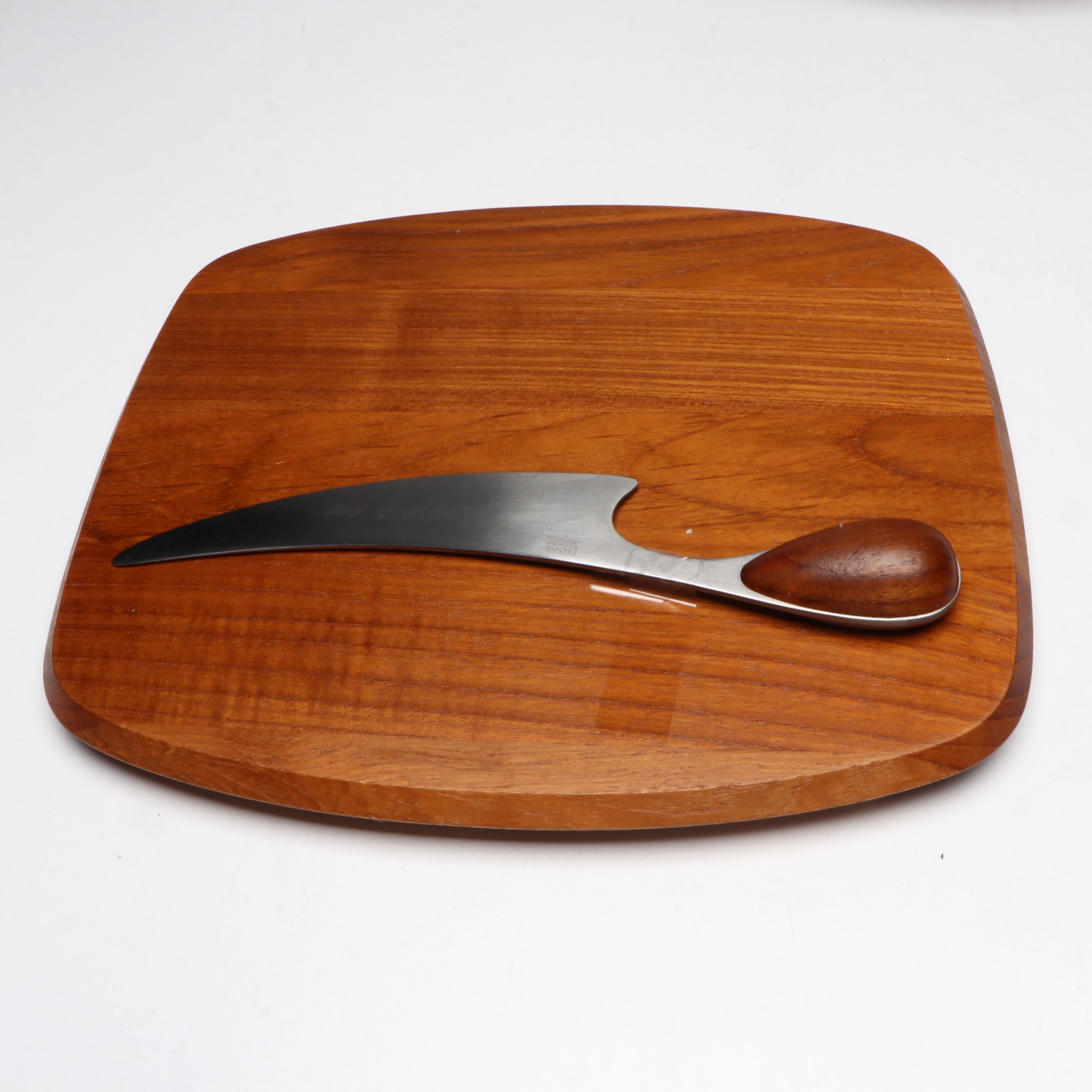 Dansk Wooden Cheese Board and Knife with More Wooden Serveware