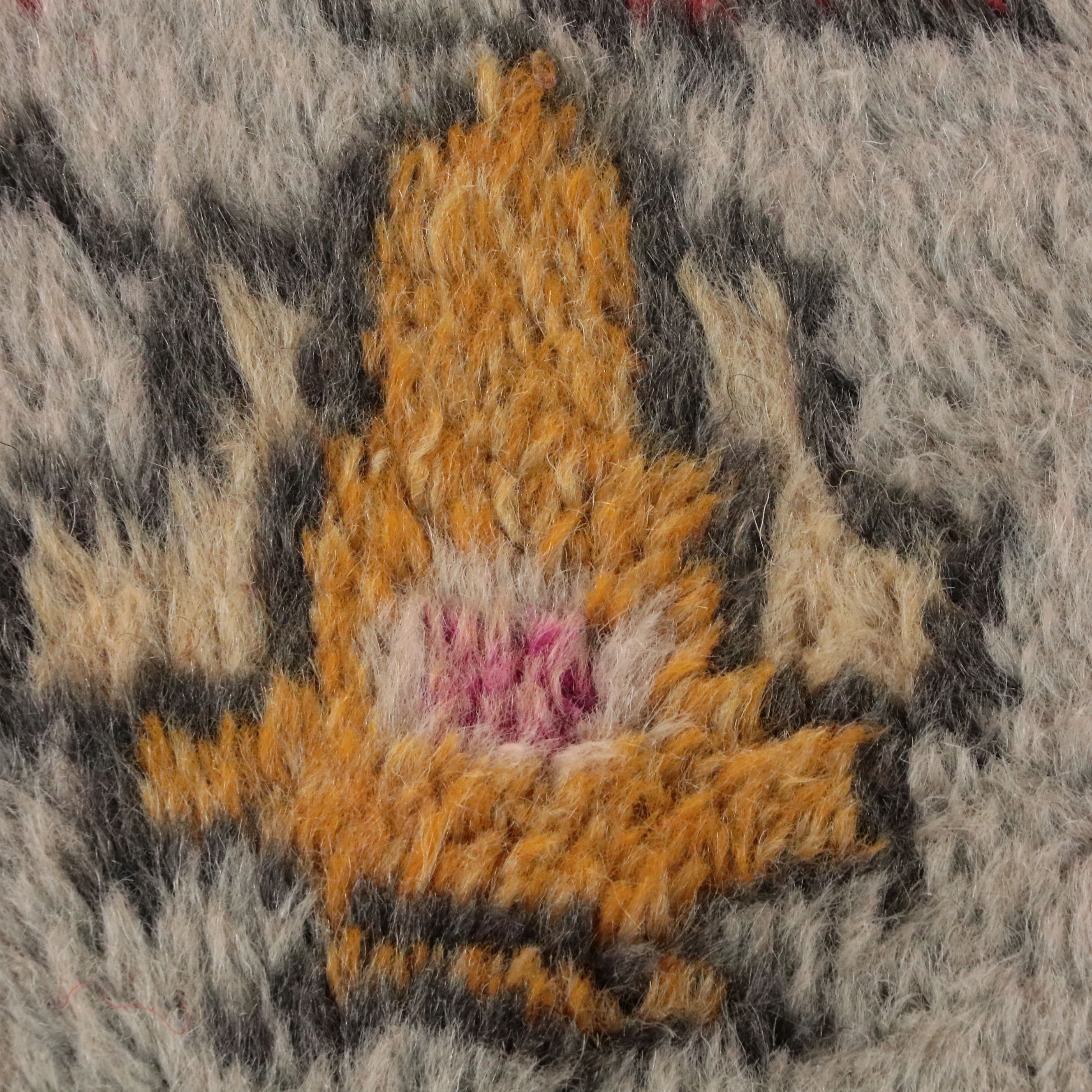 4'3 x 7' Hand-Knotted Turkish Oushak Area Rug