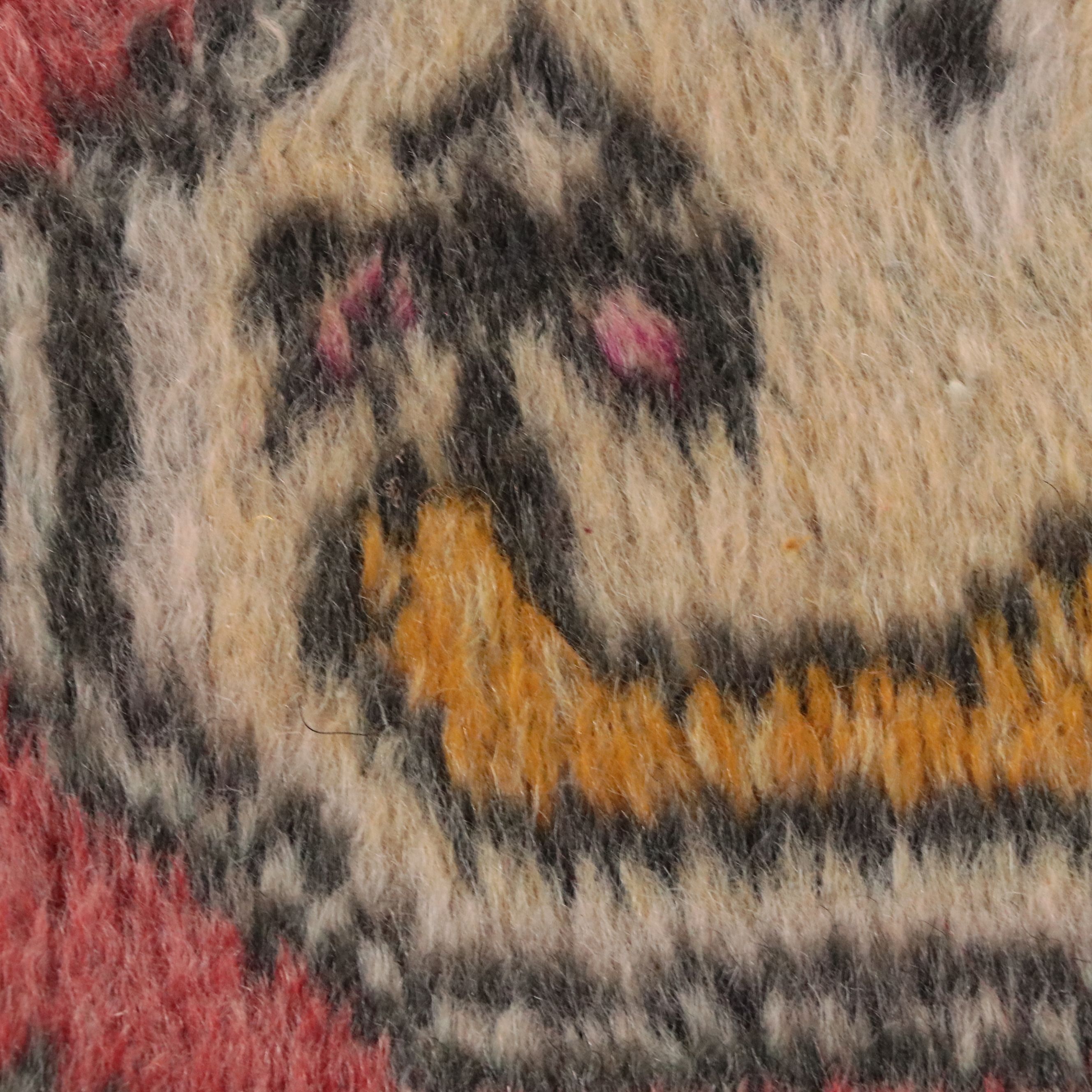 4'3 x 7' Hand-Knotted Turkish Oushak Area Rug