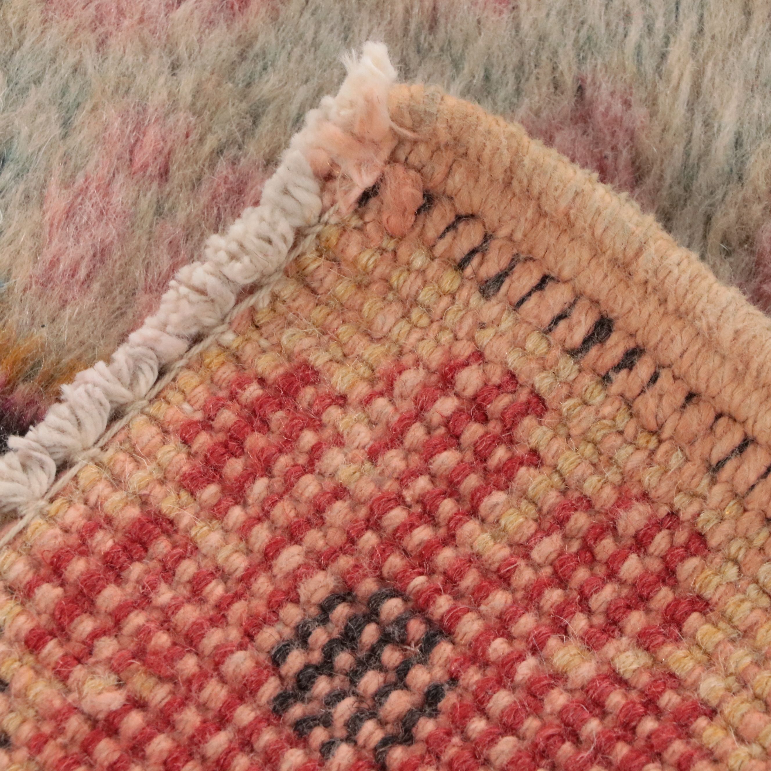 4'3 x 7' Hand-Knotted Turkish Oushak Area Rug