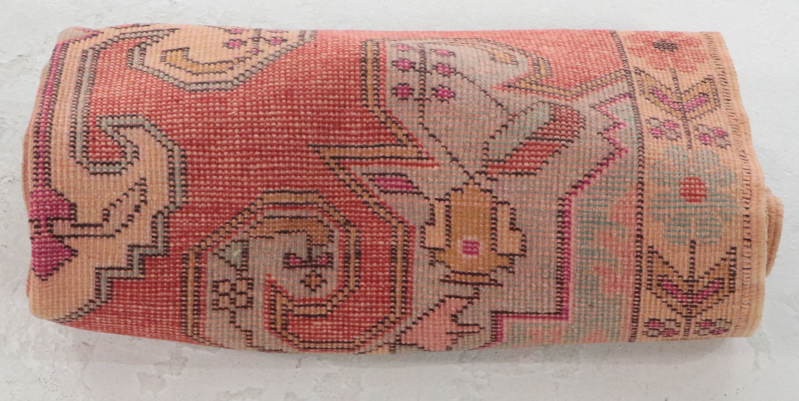 4'3 x 7' Hand-Knotted Turkish Oushak Area Rug