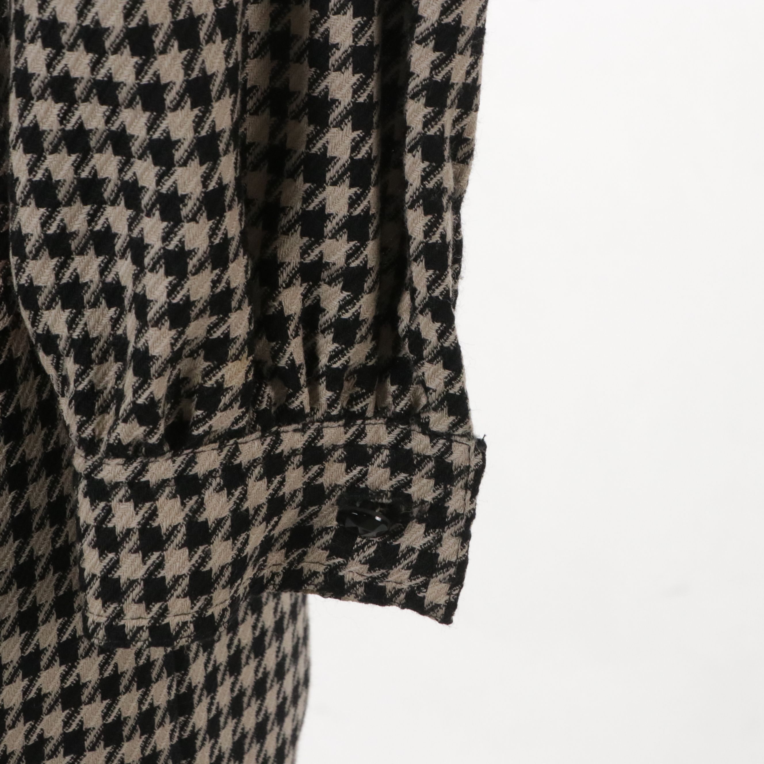 Valentino Garavani Miss V Shirt Dress in Houndstooth Lambswool