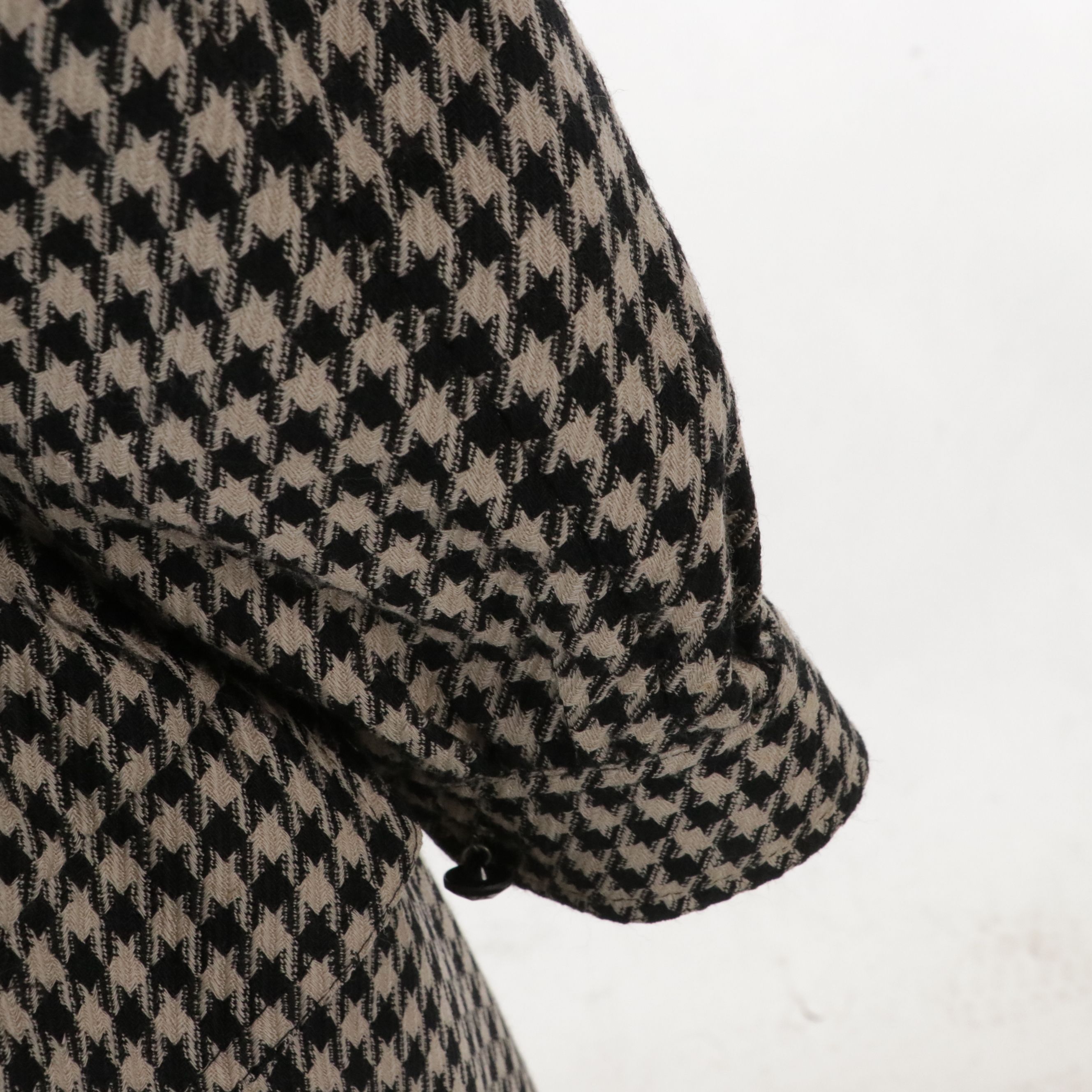 Valentino Garavani Miss V Shirt Dress in Houndstooth Lambswool