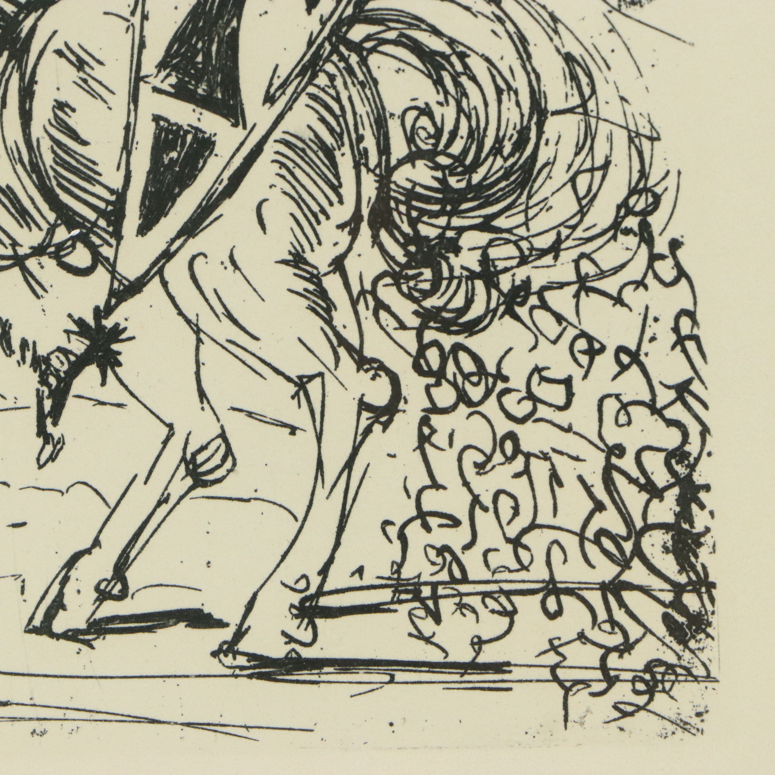 Salvador Dalí Restrike Etching "El Cid"