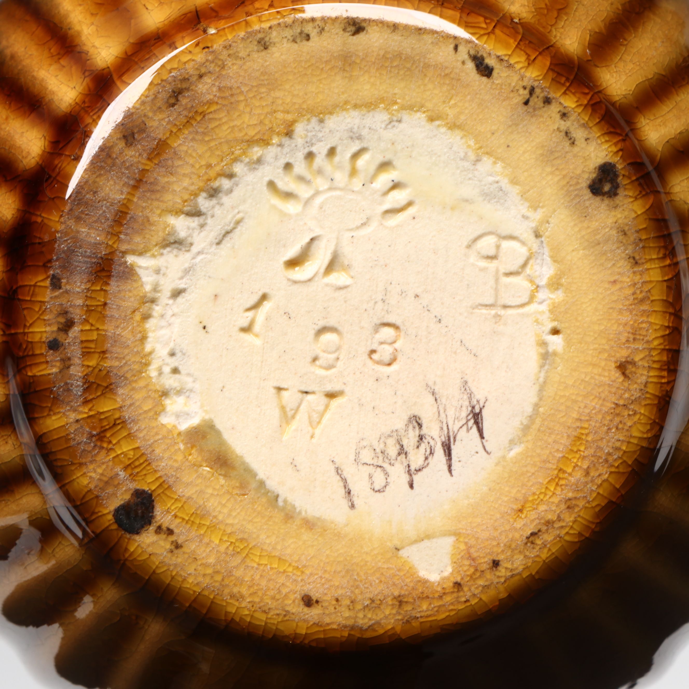 Pauline Peters-Baurer for Rookwood Pottery Ribbed Creamer, 1893