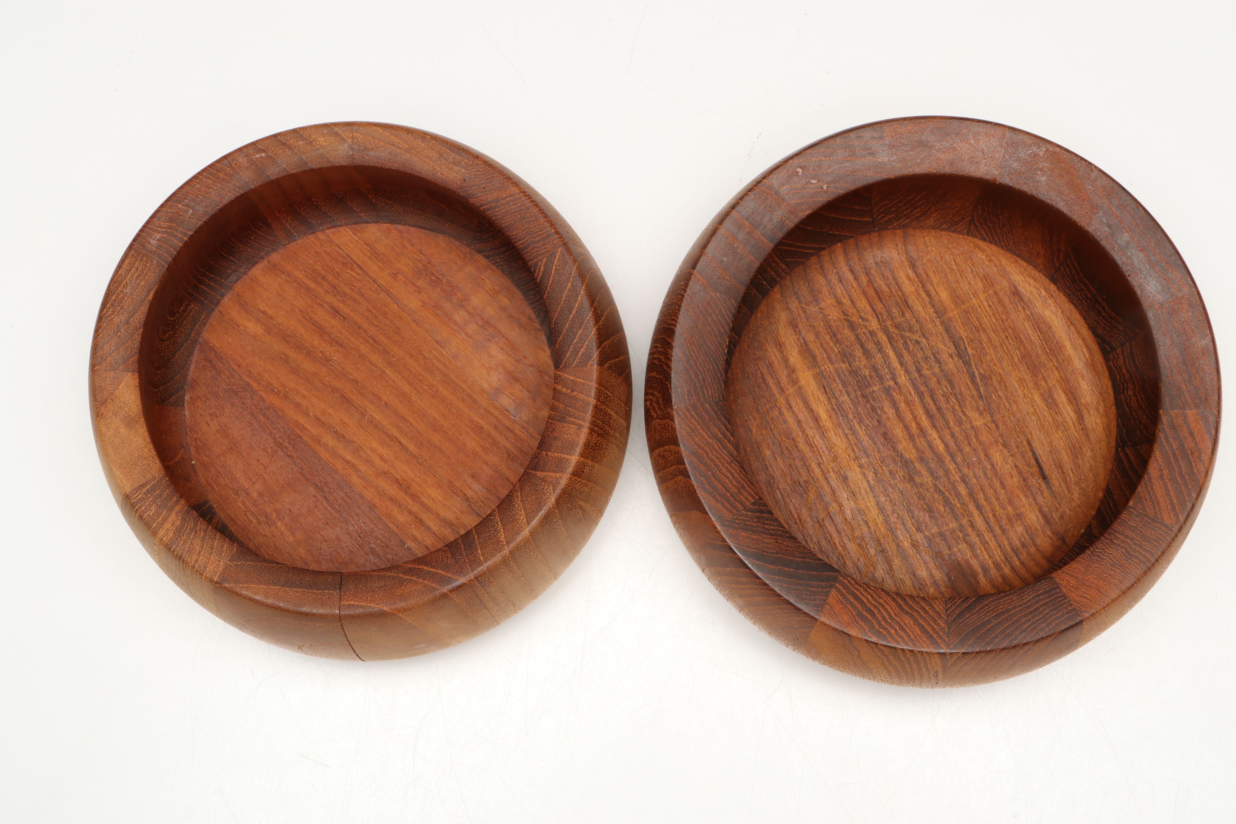 Dansk Mid Century Modern Teak Wood Serving and Salad Bowls