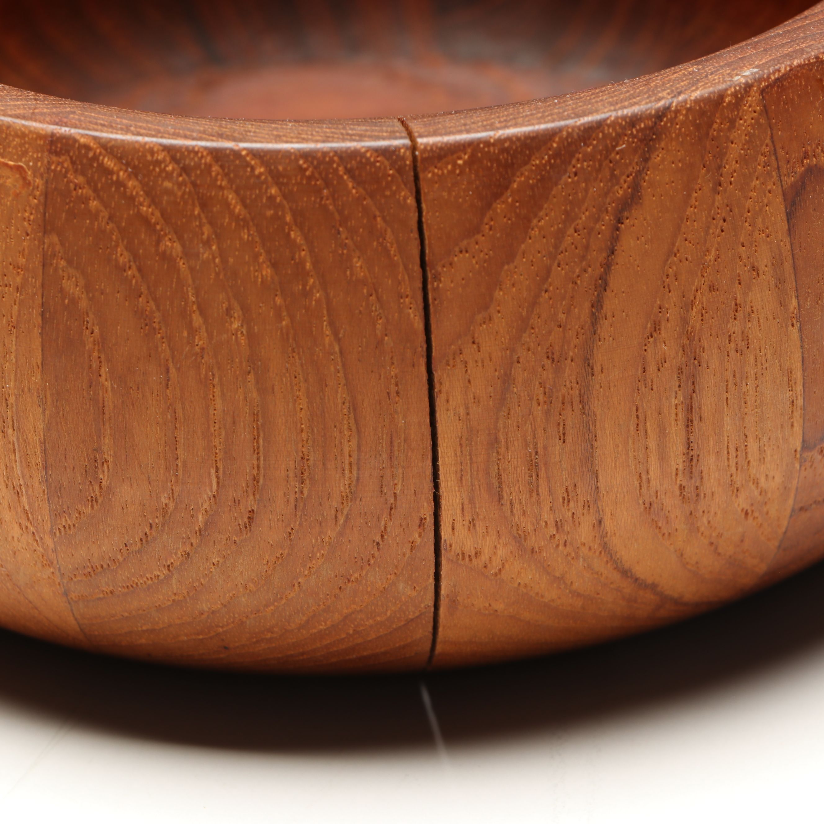 Dansk Mid Century Modern Teak Wood Serving and Salad Bowls