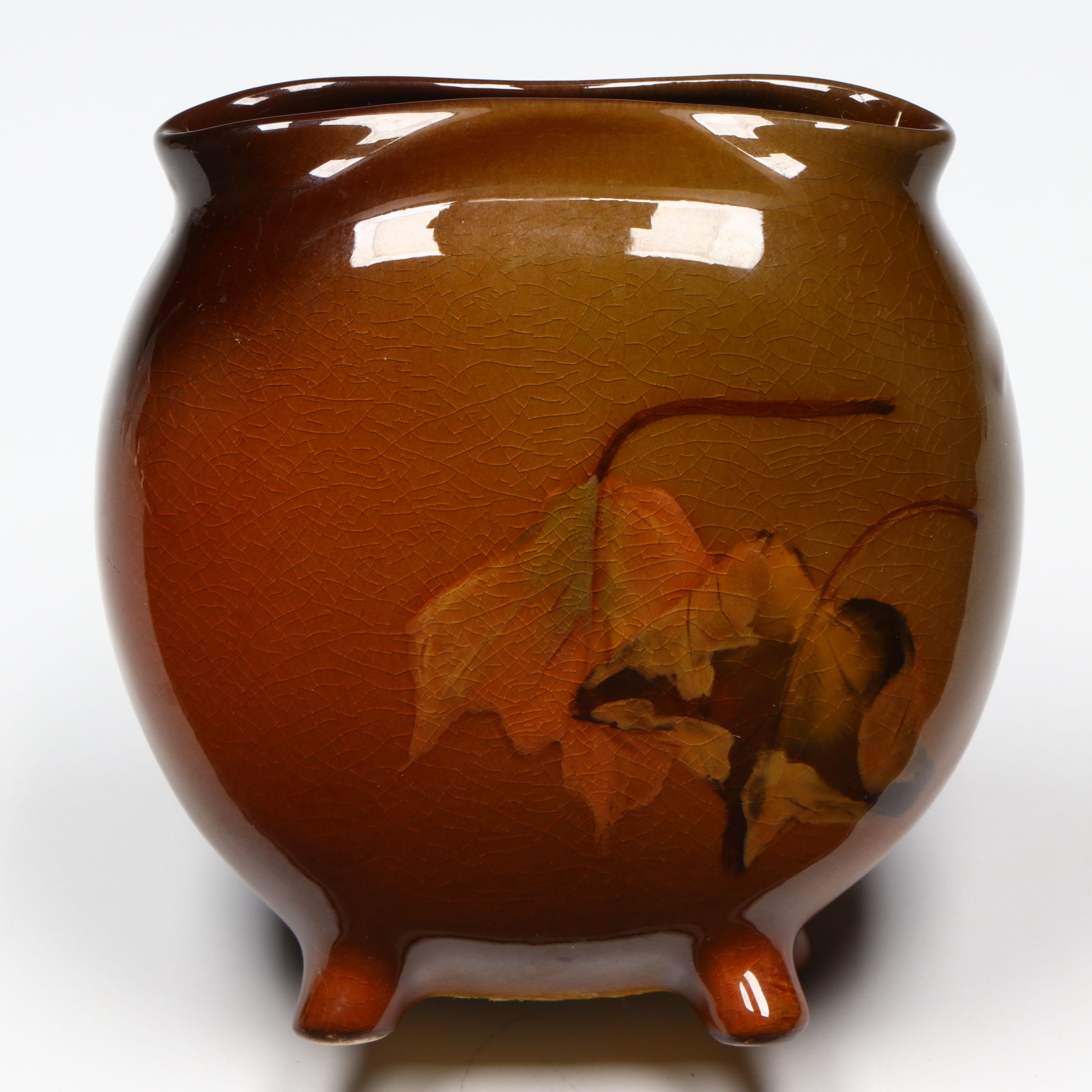 Carolyn Francis Steinle for Rookwood Pottery Footed Cabinet Vase, 1900