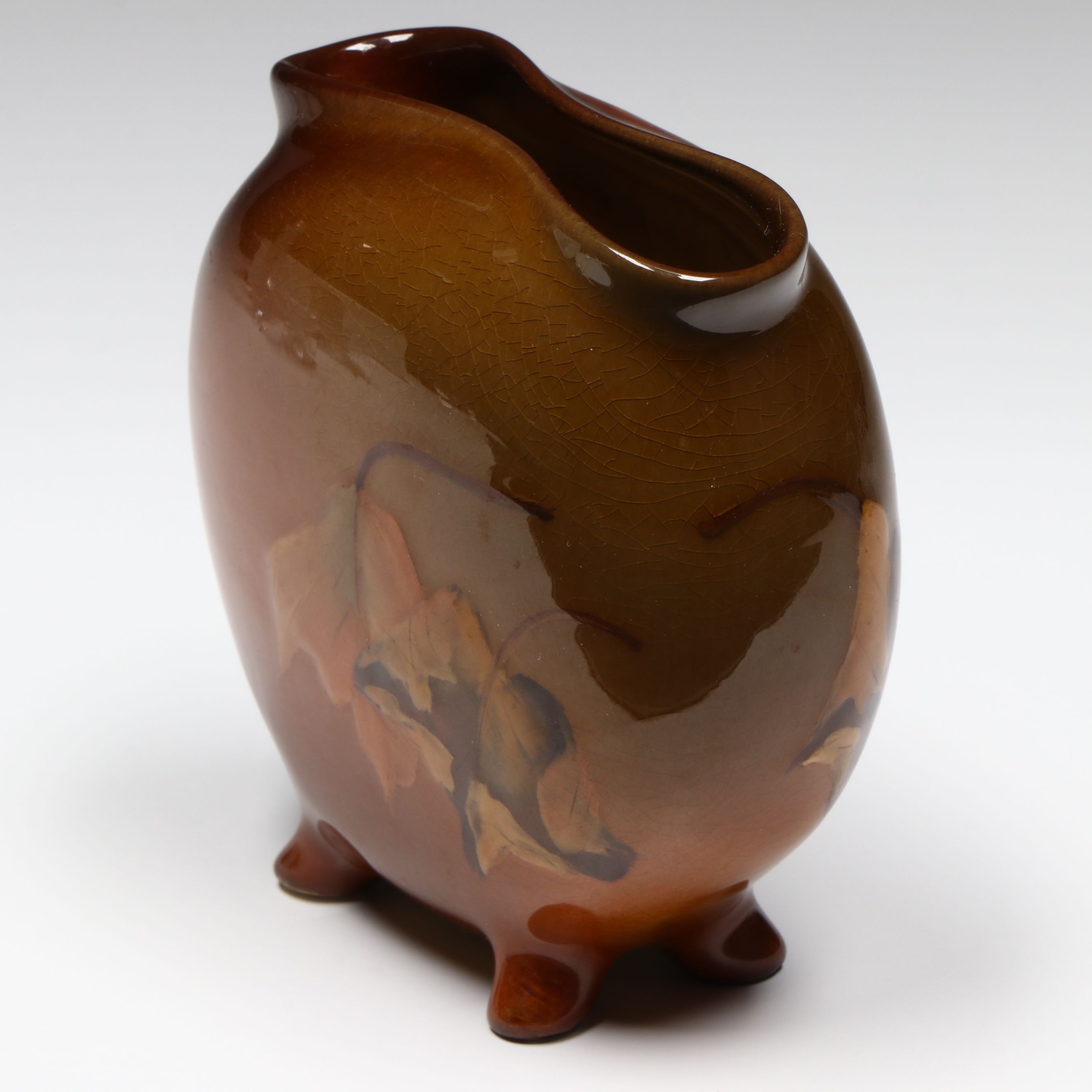 Carolyn Francis Steinle for Rookwood Pottery Footed Cabinet Vase, 1900