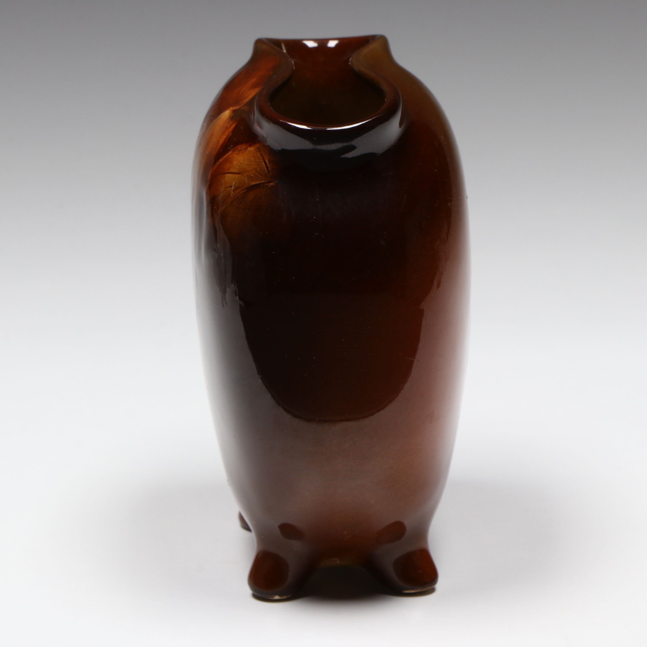Carolyn Francis Steinle for Rookwood Pottery Footed Cabinet Vase, 1900