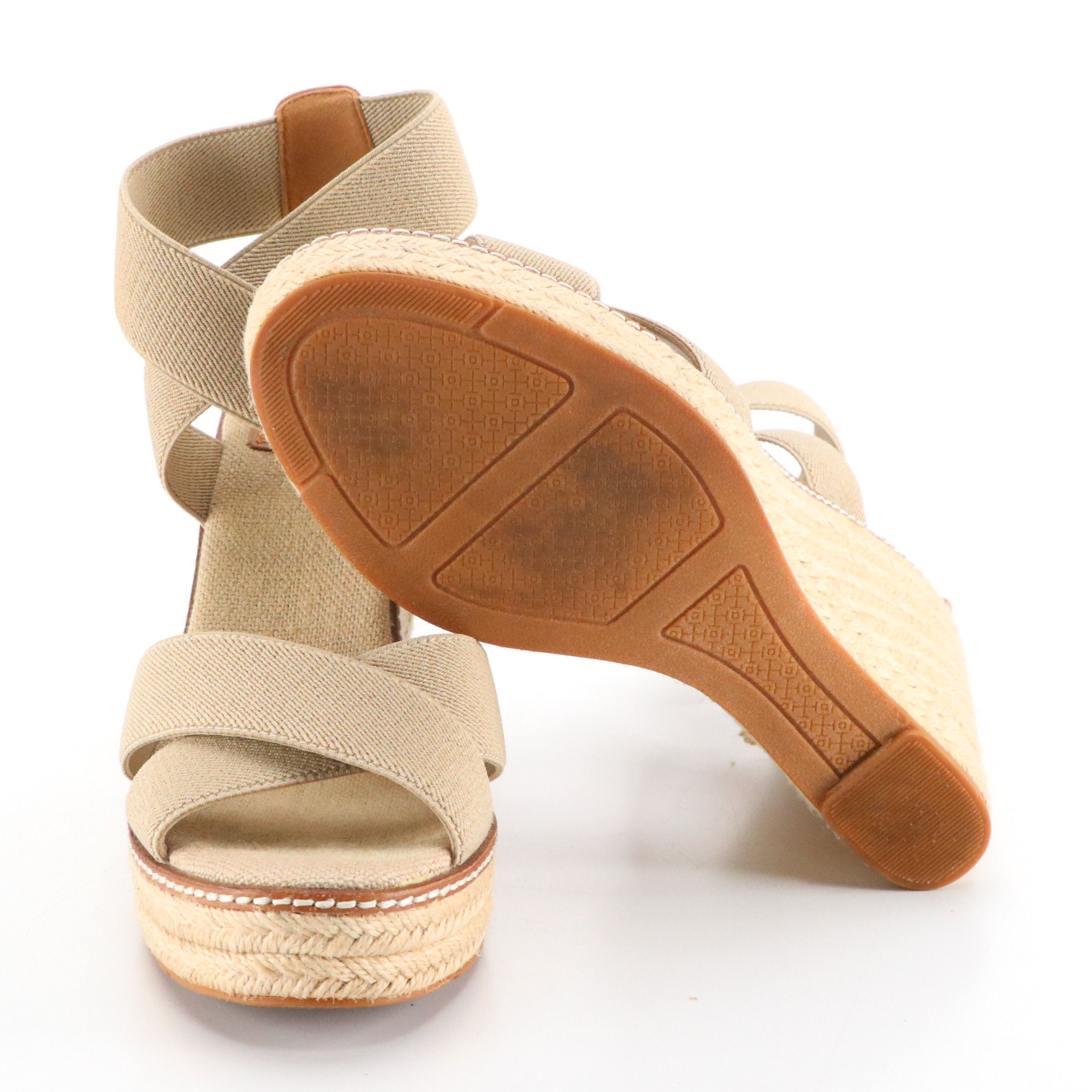 Tory Burch Espadrille Ankle-Strap Wedge Sandals