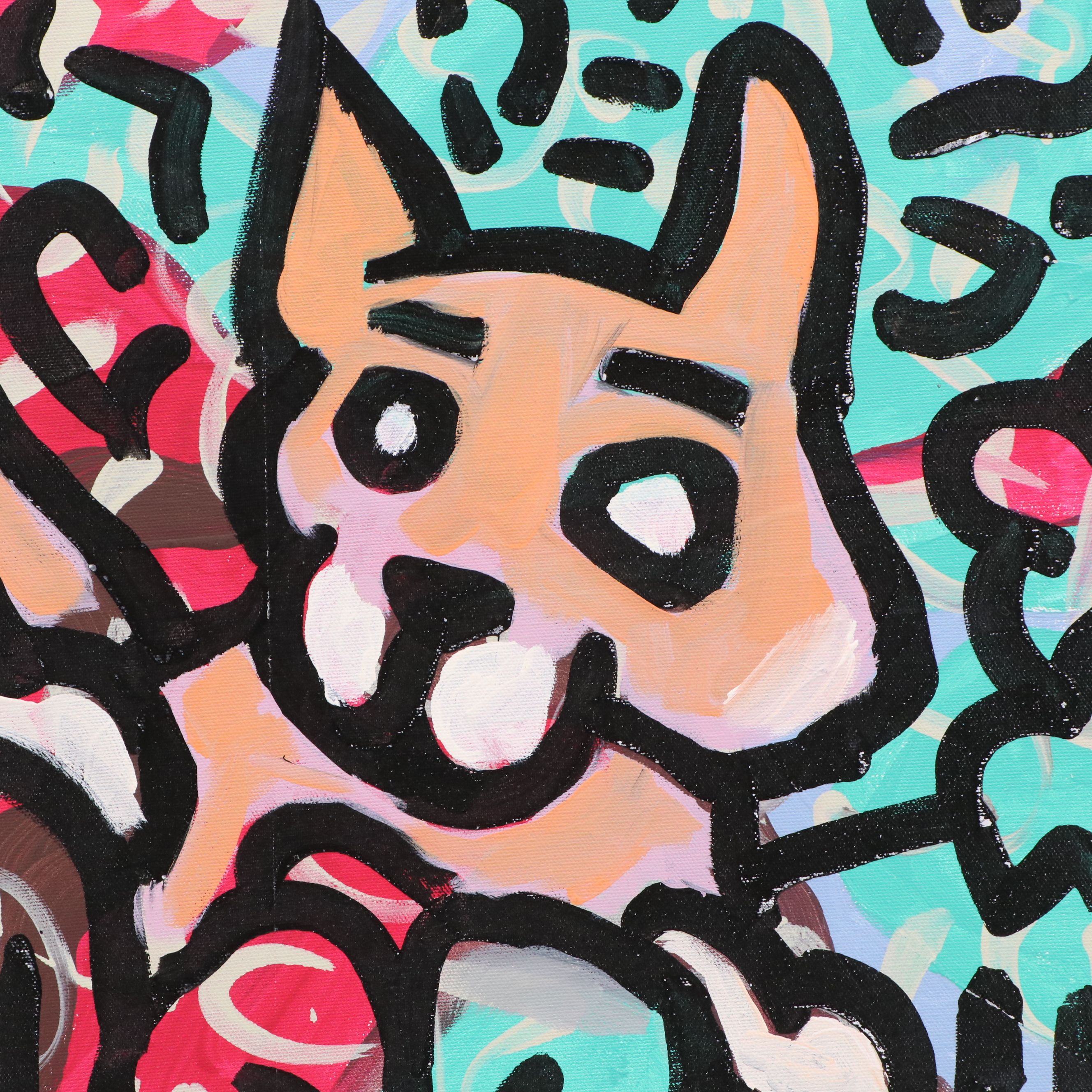 Scott Einsig Acrylic Painting on Canvas "Untitled Original," 2010