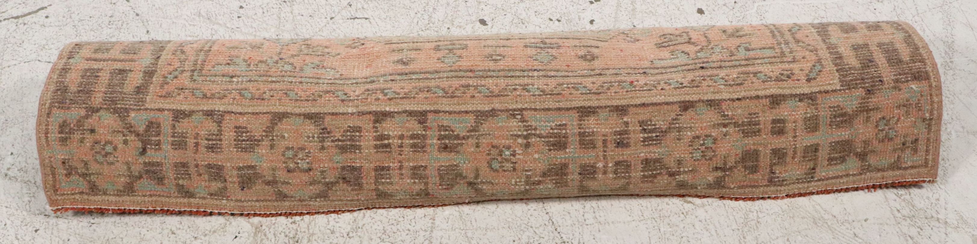 4' x 10'6 Hand-Knotted Turkish Oushak Long Rug