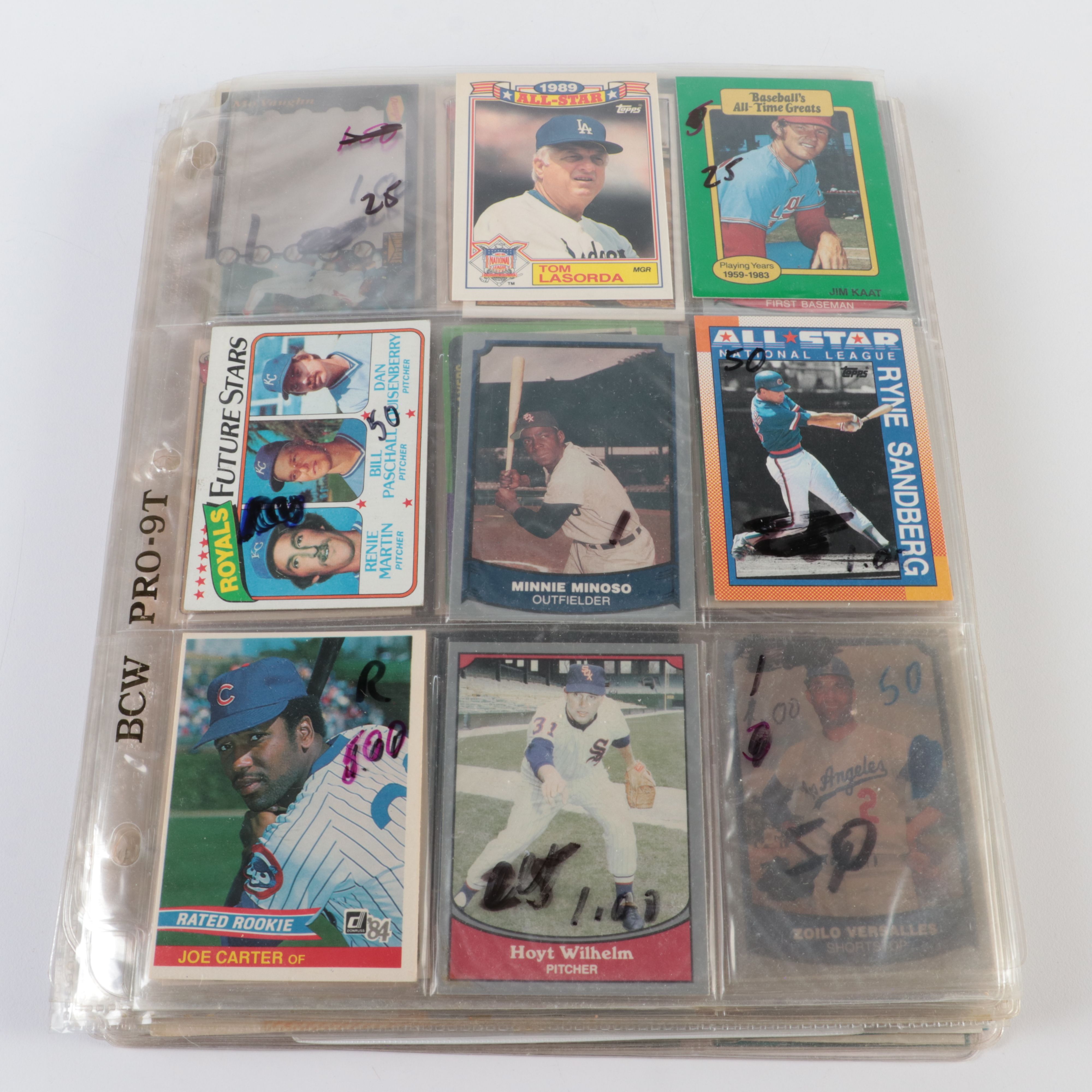 Group of Baseball and Football Cards, Pepsi Trading Cards, Supplies and More