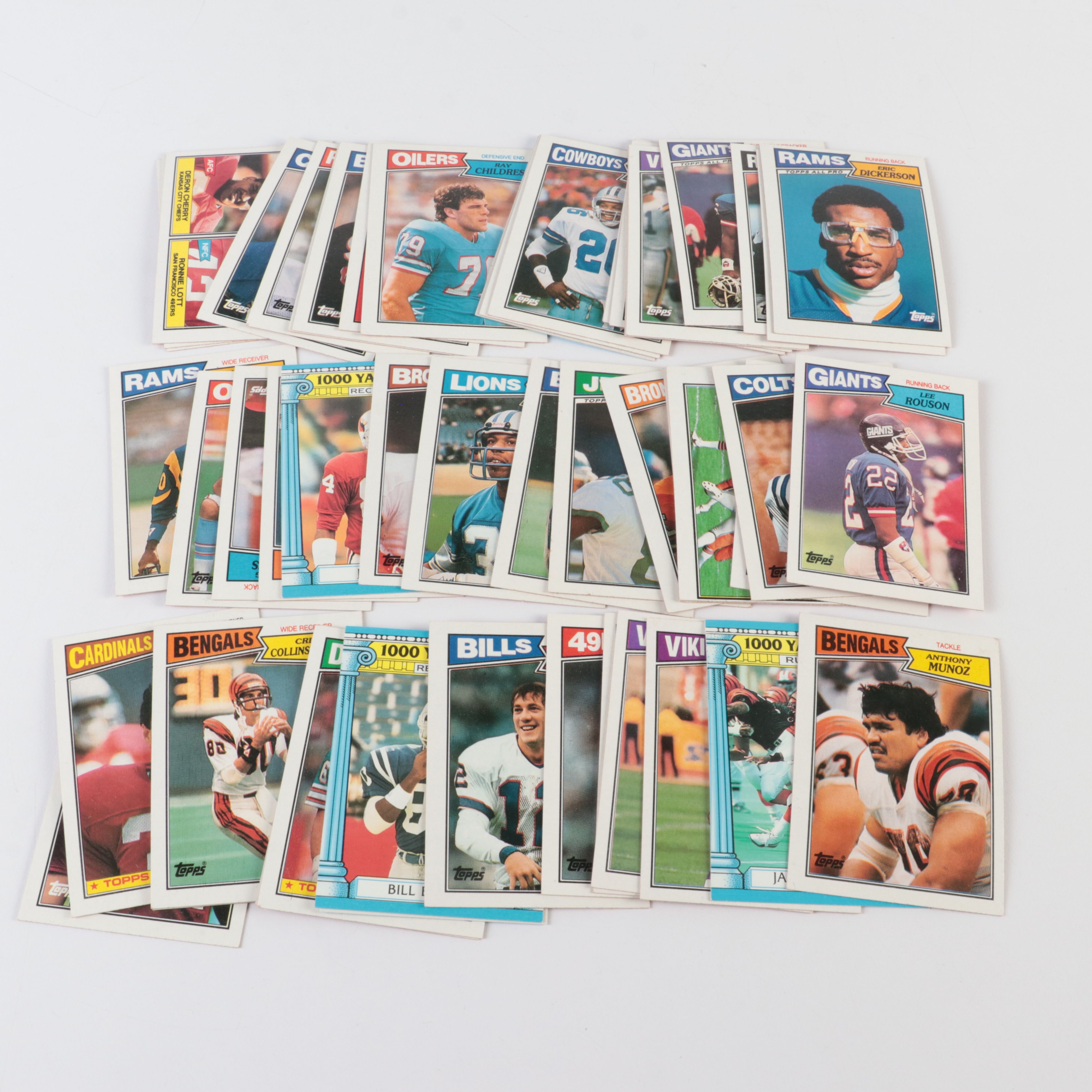 Group of Baseball and Football Cards, Pepsi Trading Cards, Supplies and More