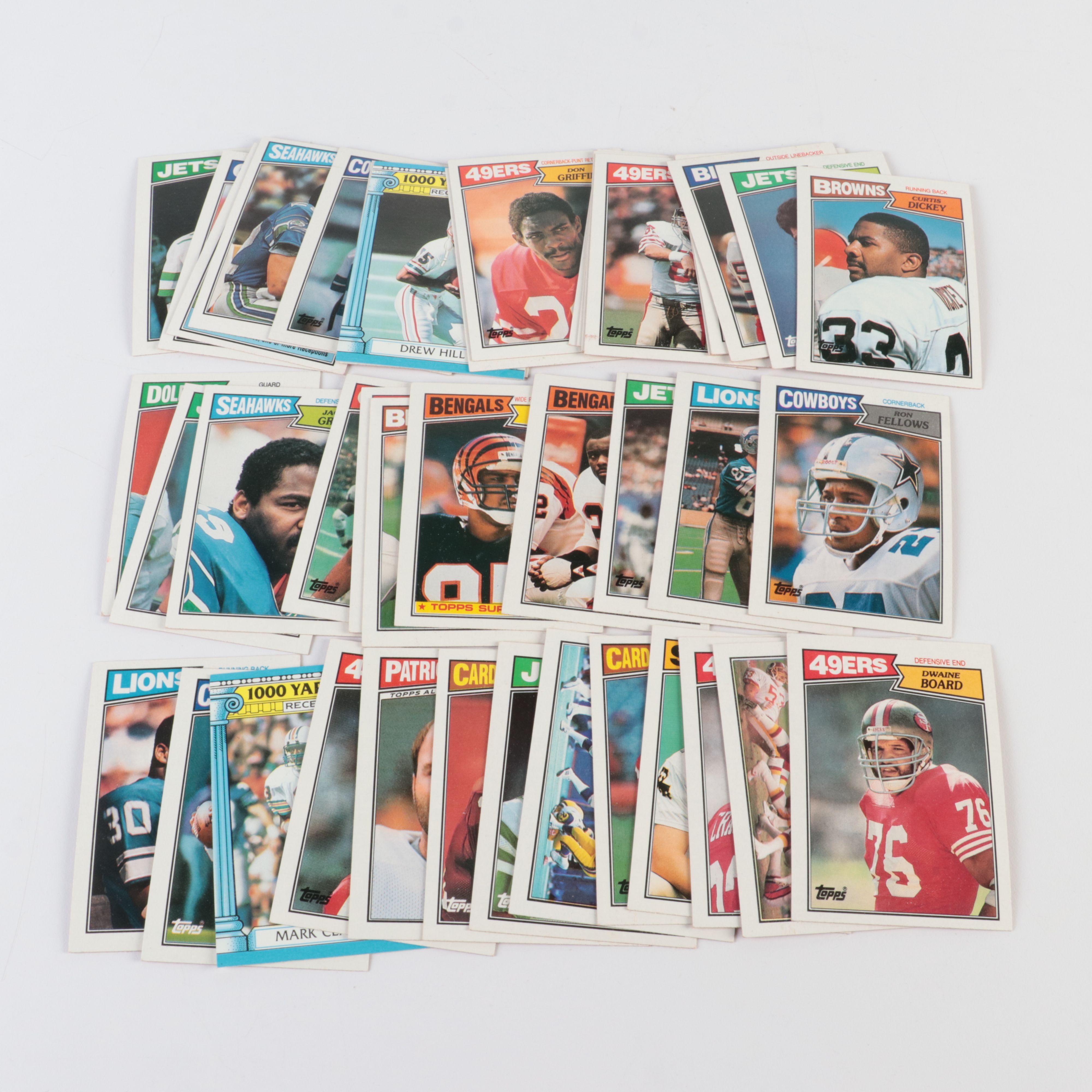 Group of Baseball and Football Cards, Pepsi Trading Cards, Supplies and More