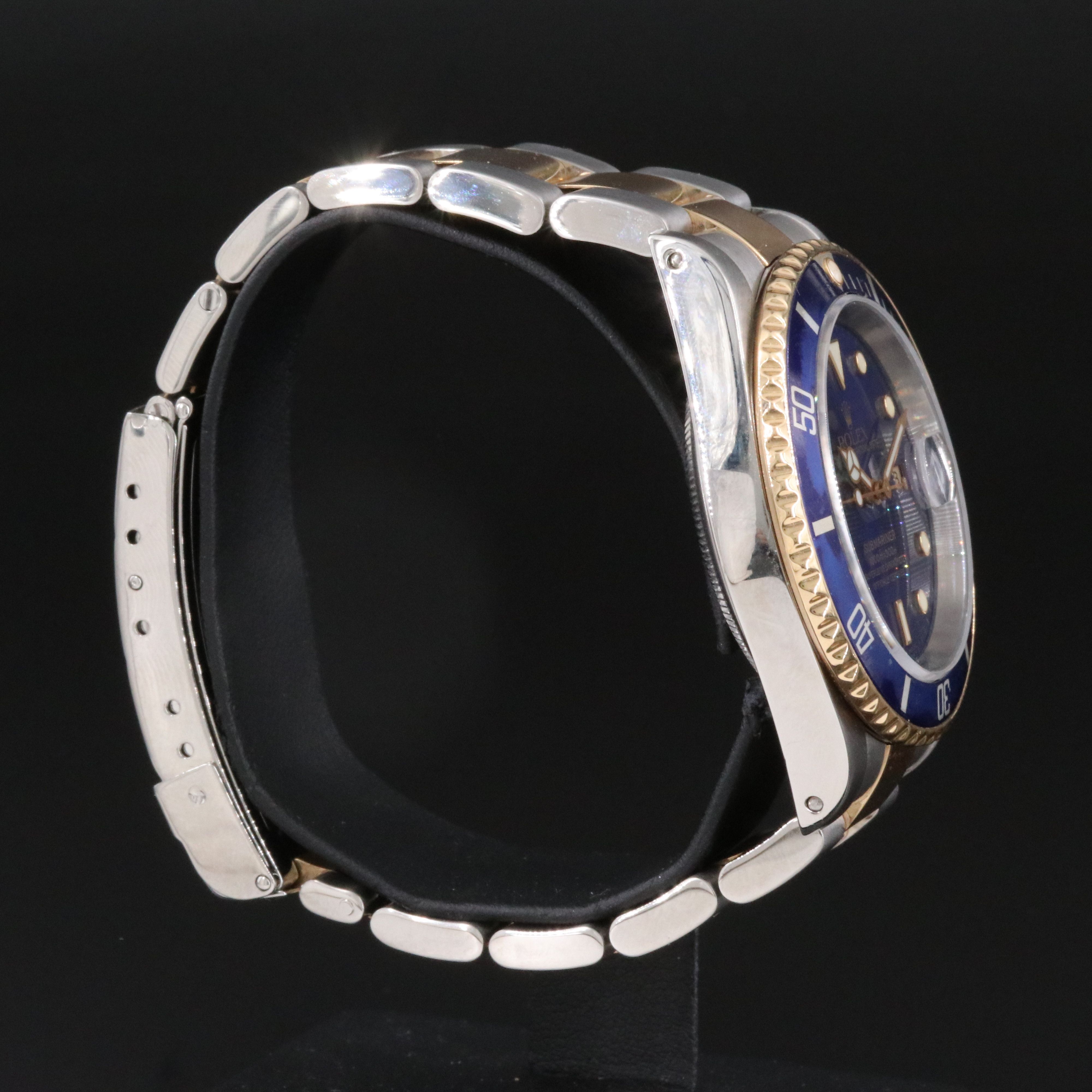 2002 Rolex Submariner Blue Ref. 16613 Gold & Steel Watch