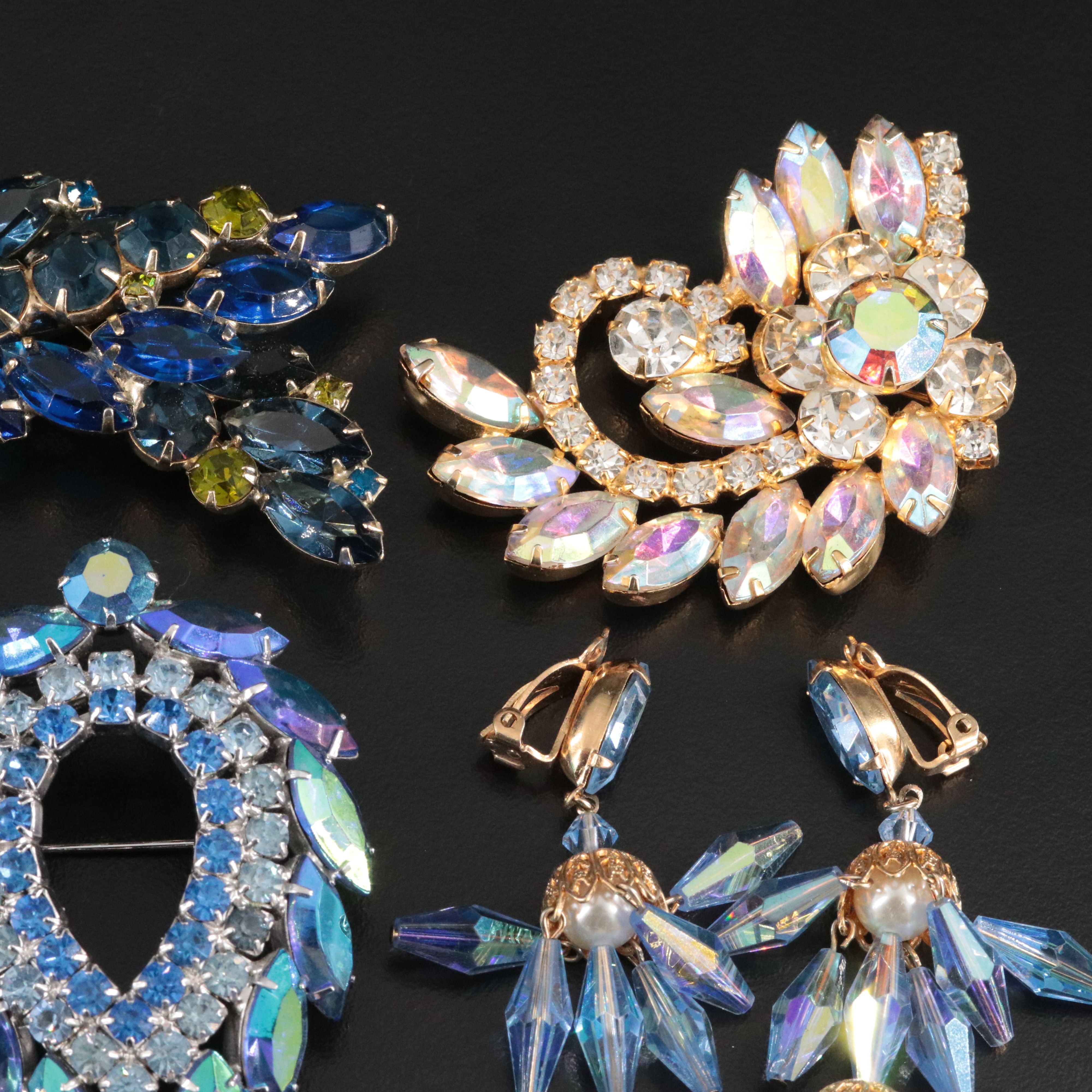 Lewis Segal, Juliana and Aurora Borealis Featured in Rhinestone Jewelry