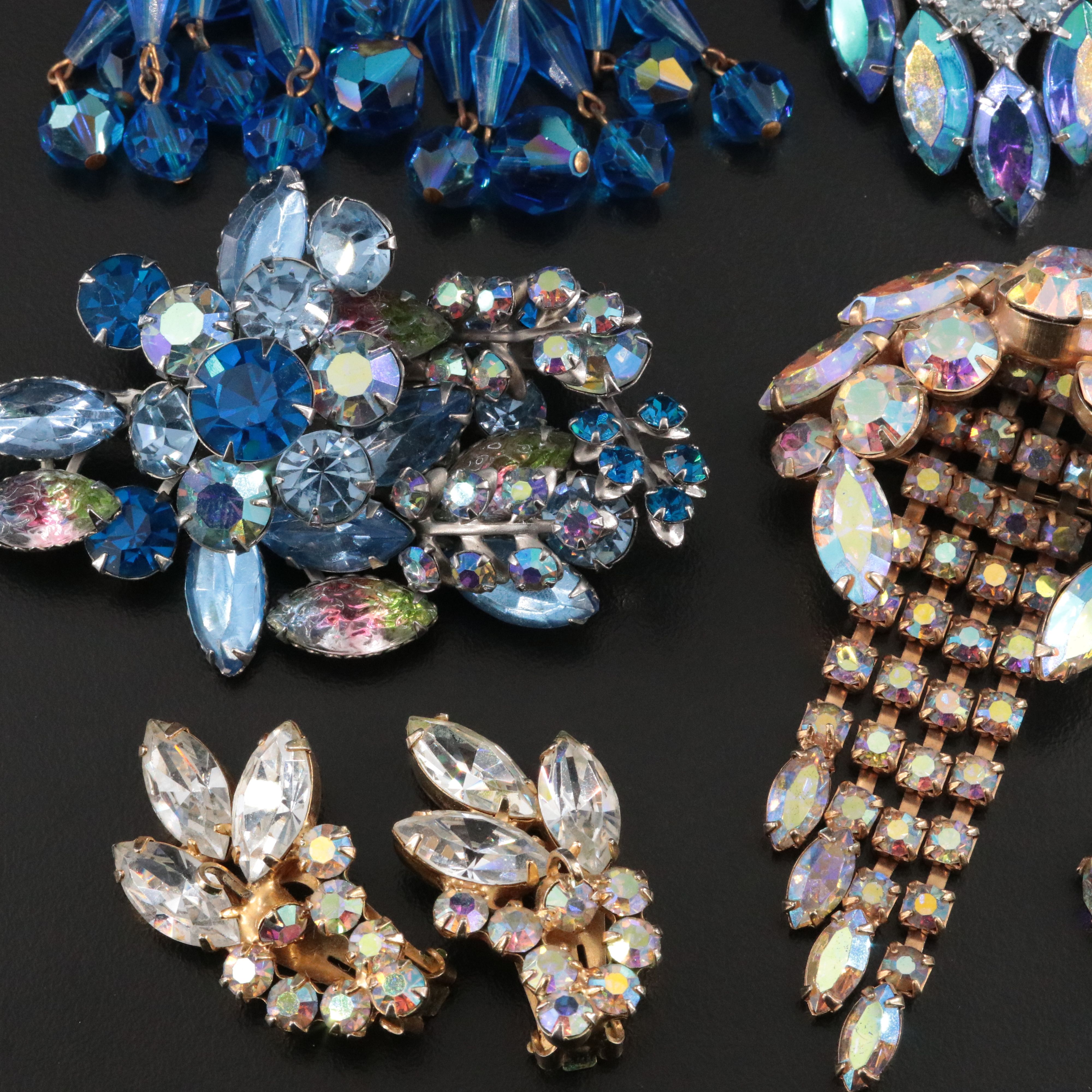 Lewis Segal, Juliana and Aurora Borealis Featured in Rhinestone Jewelry