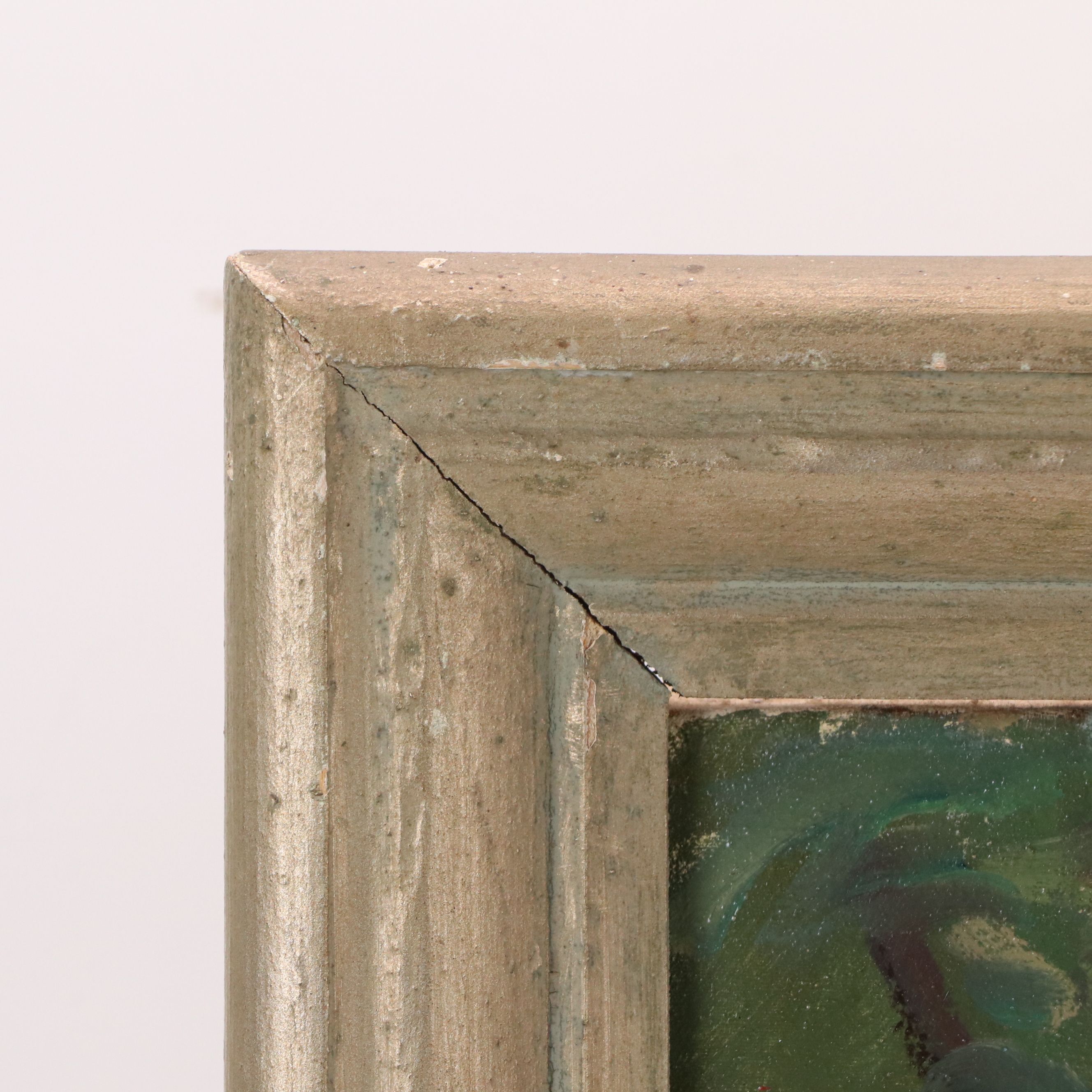 Stephen George Maniatty Oil Painting on Canvas "Wright Home, Deerfield," 1946