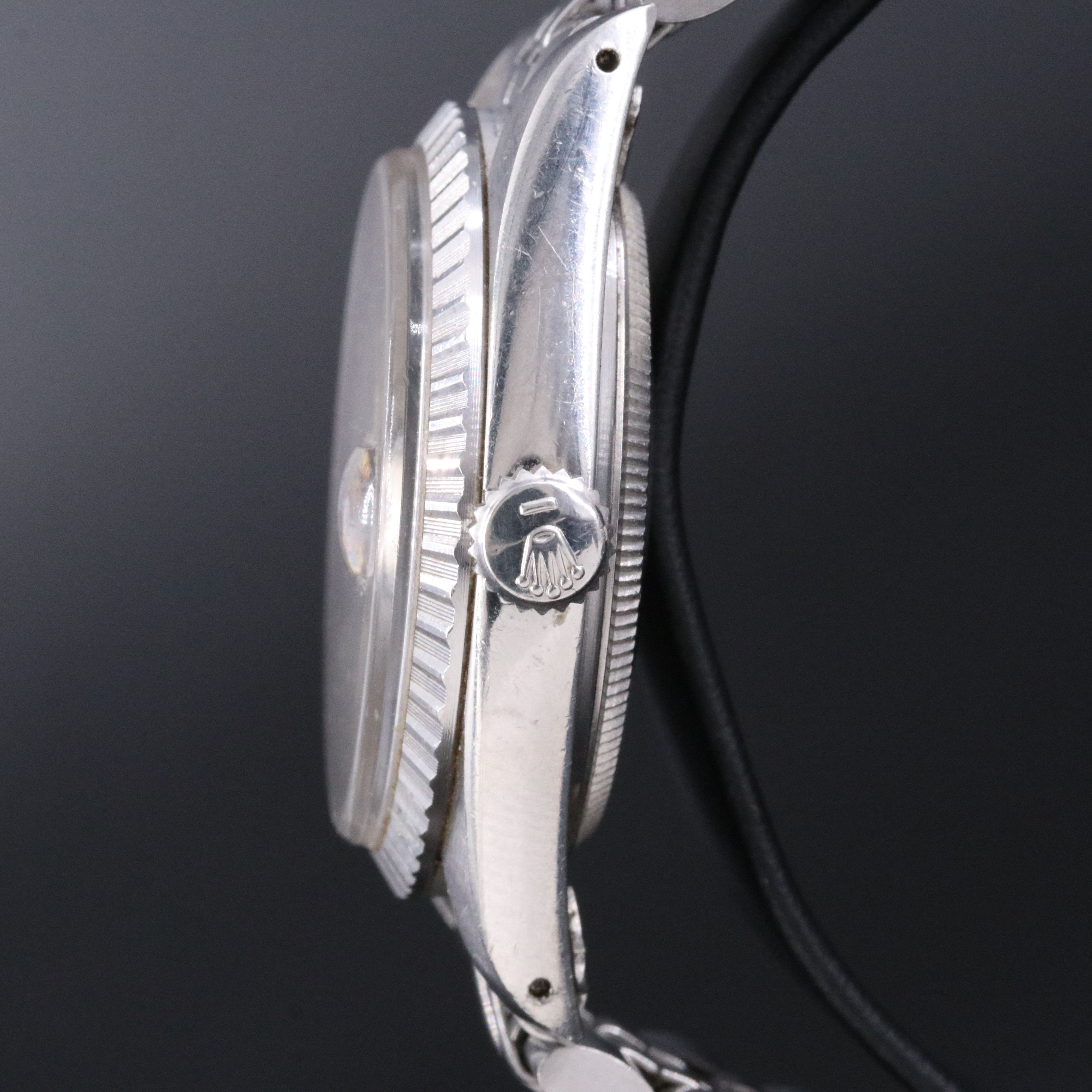 1978 Rolex Engine Turned Bezel Datejust Tiffany & Co. Dial Watch