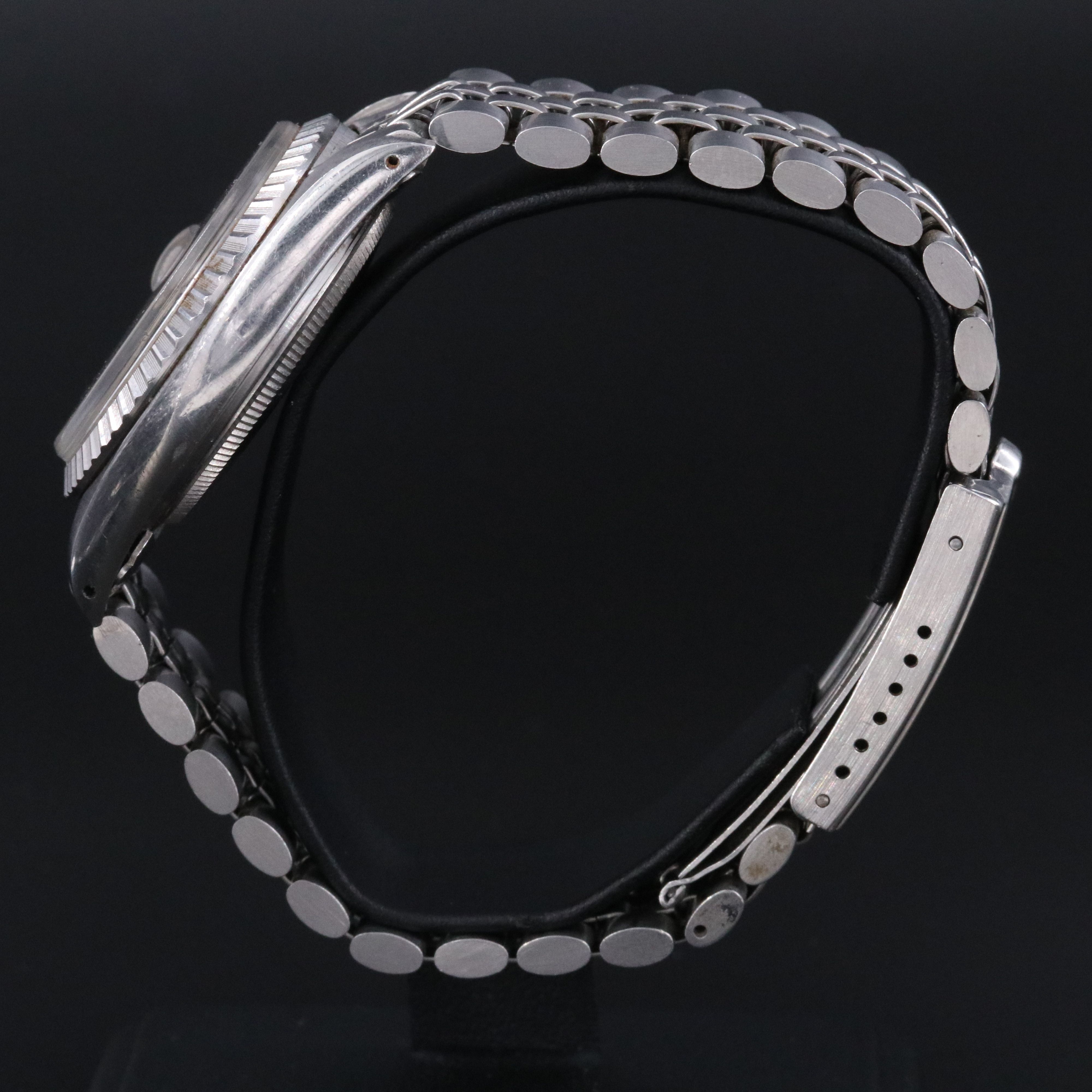 1978 Rolex Engine Turned Bezel Datejust Tiffany & Co. Dial Watch