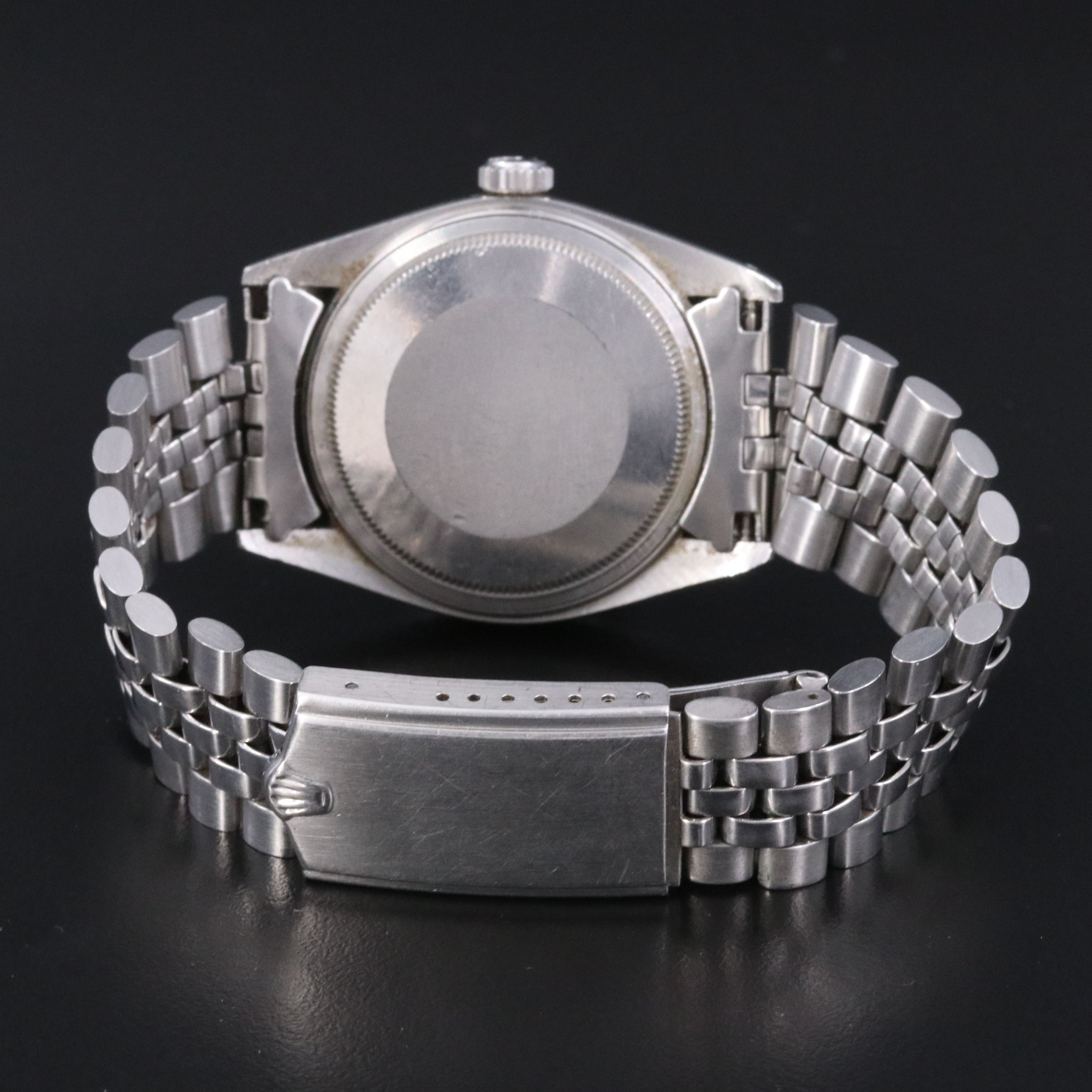 1978 Rolex Engine Turned Bezel Datejust Tiffany & Co. Dial Watch