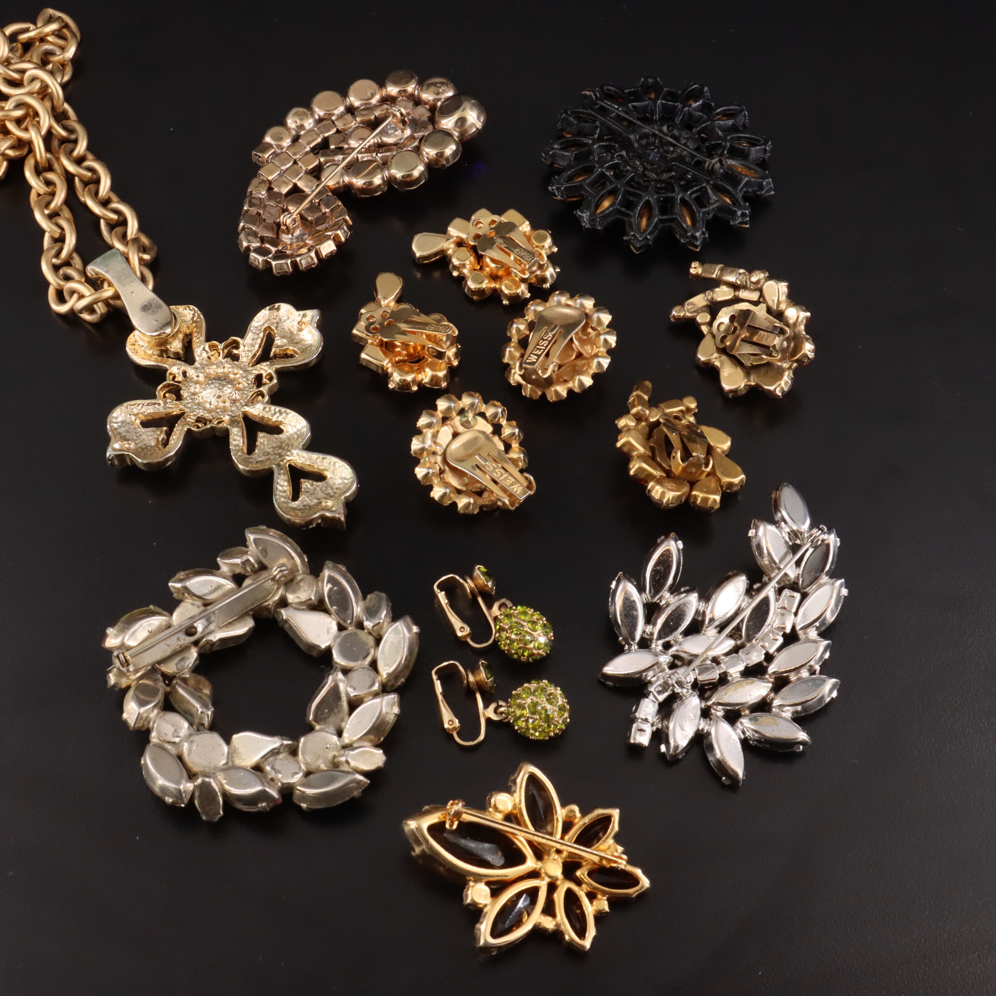 Weiss, Vendôme & Kramer ft. in Vintage Crystal, Givré Glass & Rhinestone Jewelry