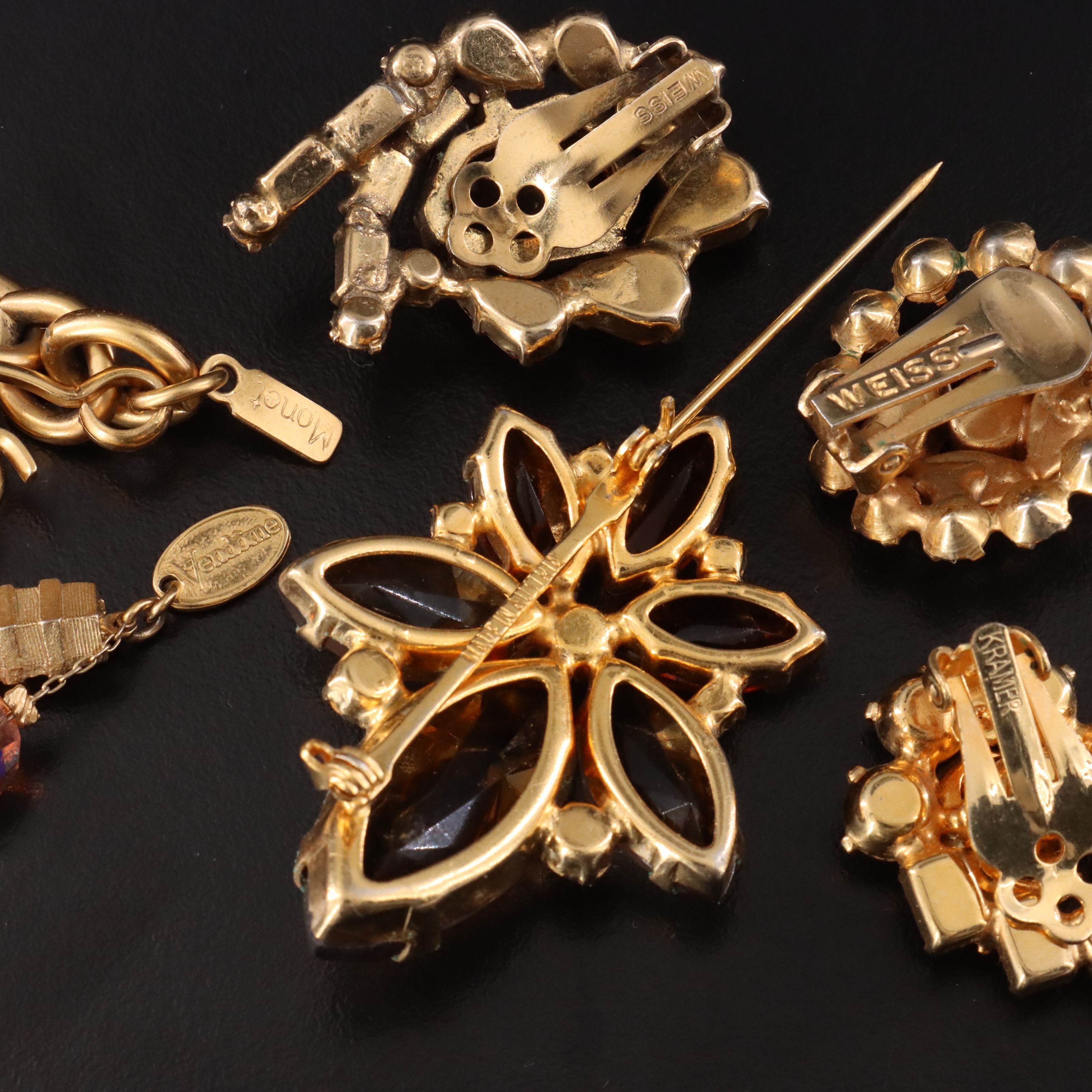 Weiss, Vendôme & Kramer ft. in Vintage Crystal, Givré Glass & Rhinestone Jewelry