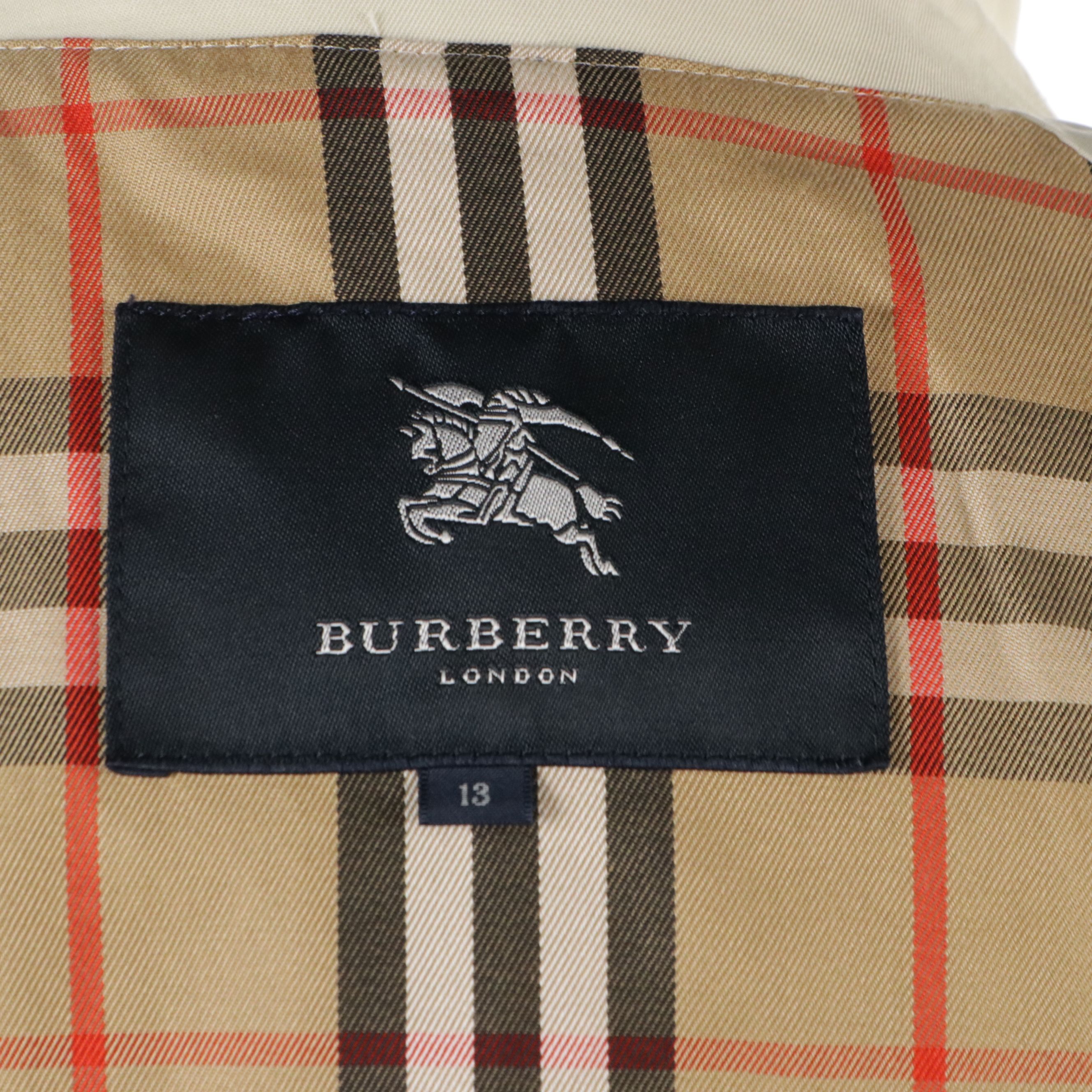 Burberry London Raglan Sleeve Raincoat in Cotton