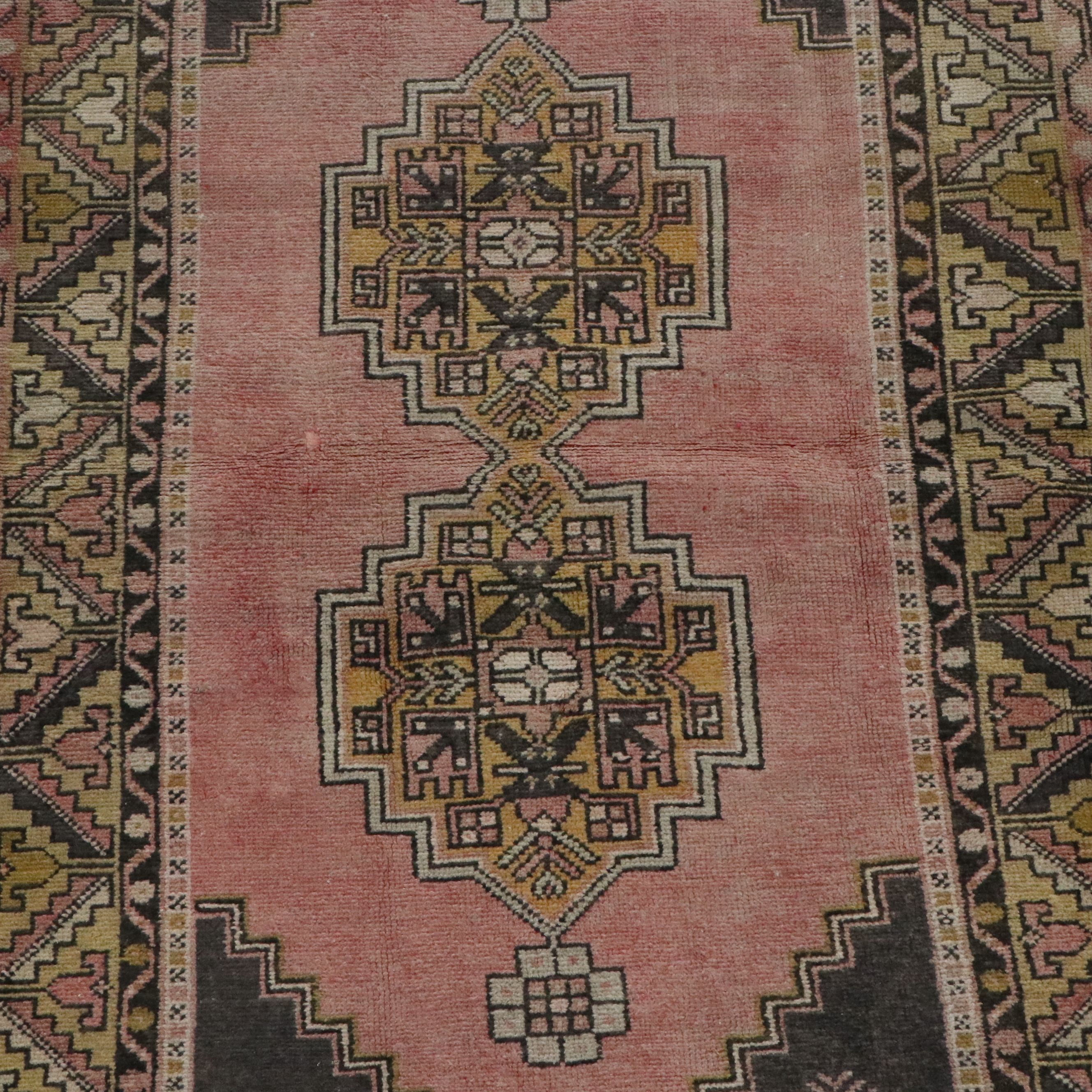4' x 7'2 Hand-Knotted Turkish Konya Area Rug