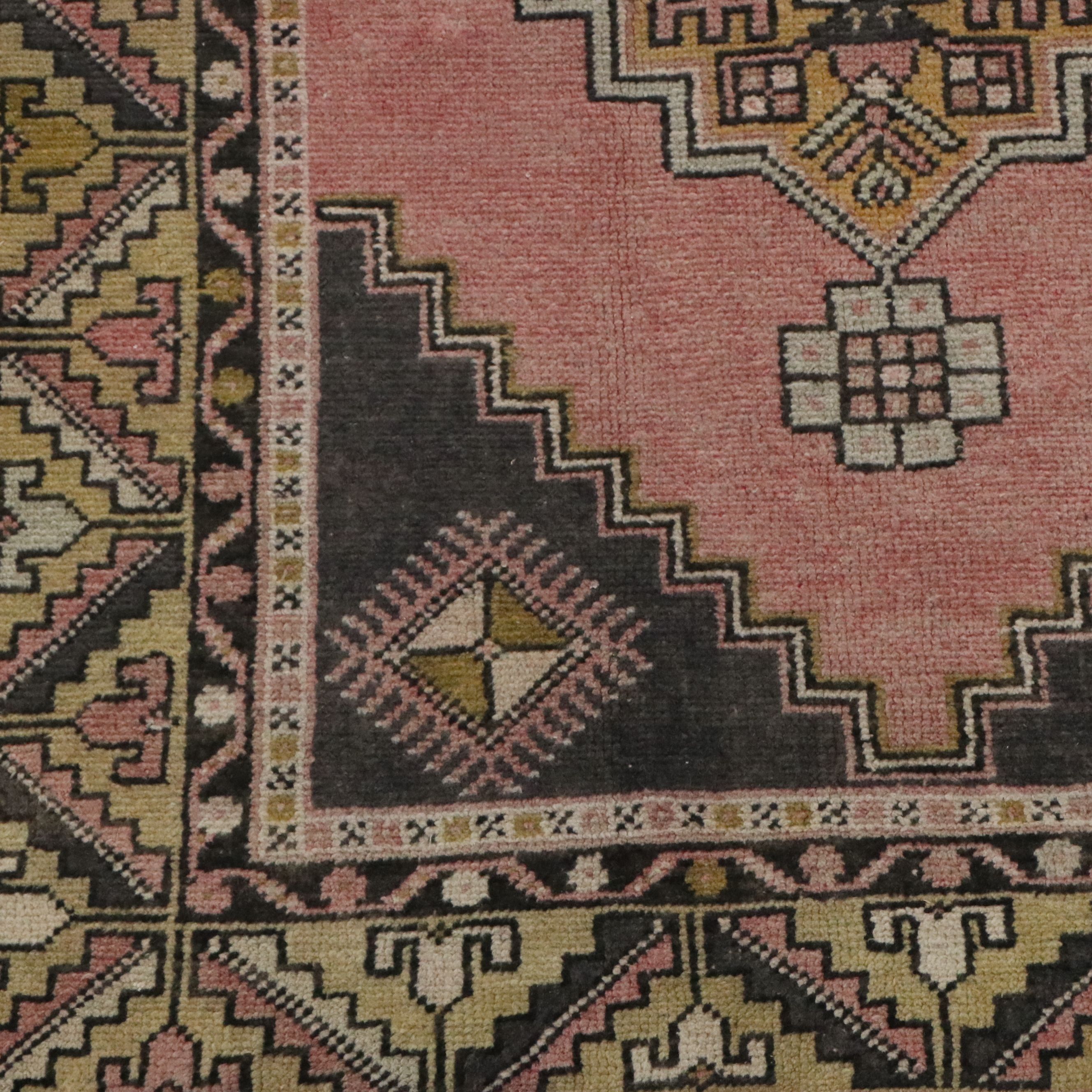 4' x 7'2 Hand-Knotted Turkish Konya Area Rug