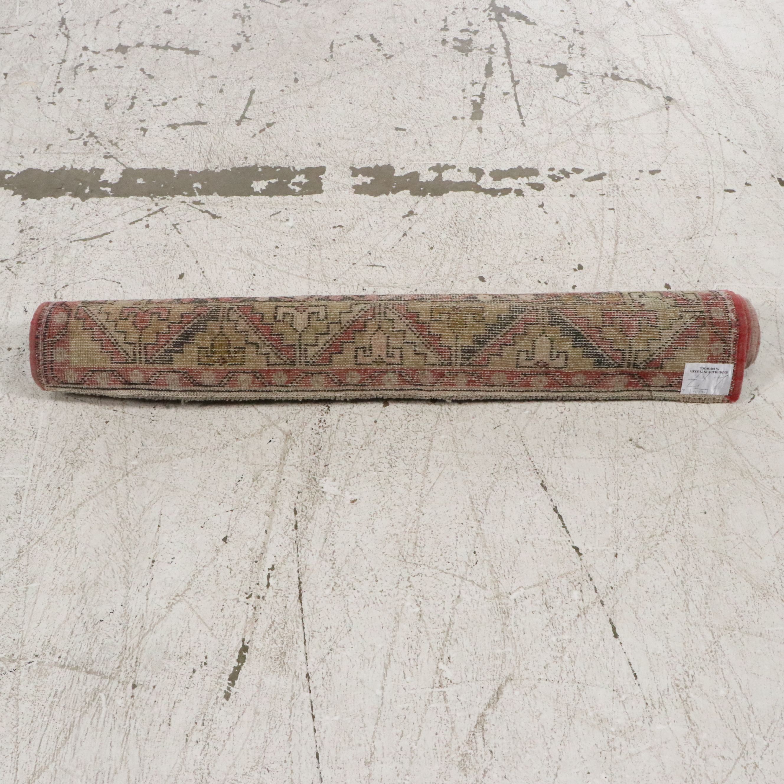 4' x 7'2 Hand-Knotted Turkish Konya Area Rug