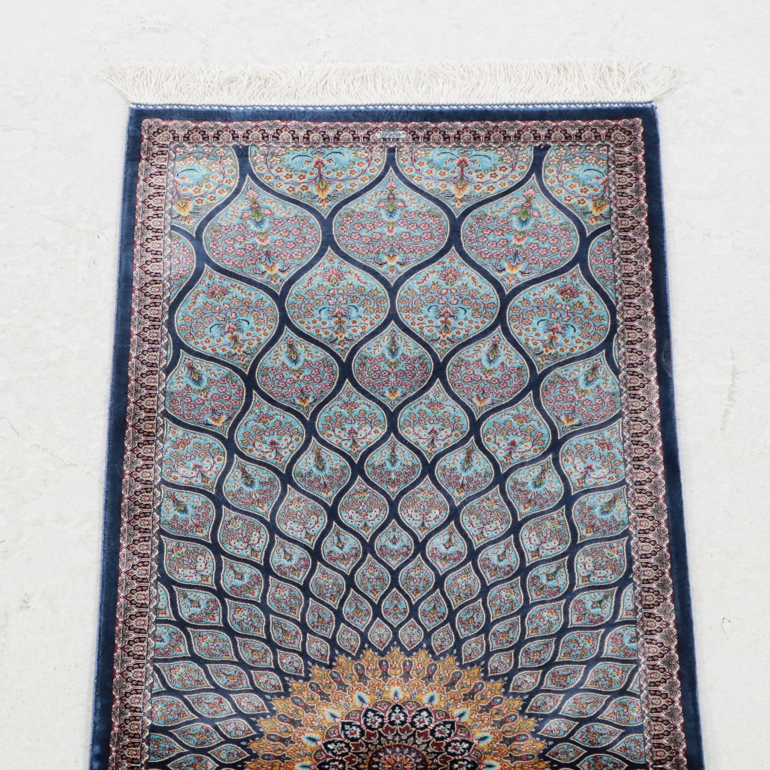 1'11 x 6'4 Machine Made Turkish Qom Carpet Runner